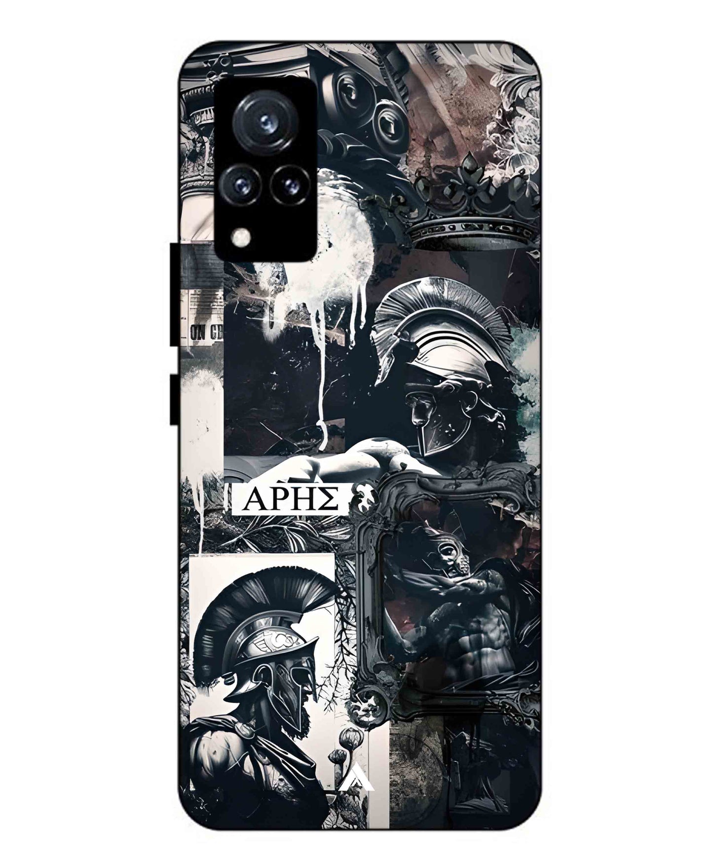 Greek Mindset Metal Back Cover Phone Case for Vivo v21