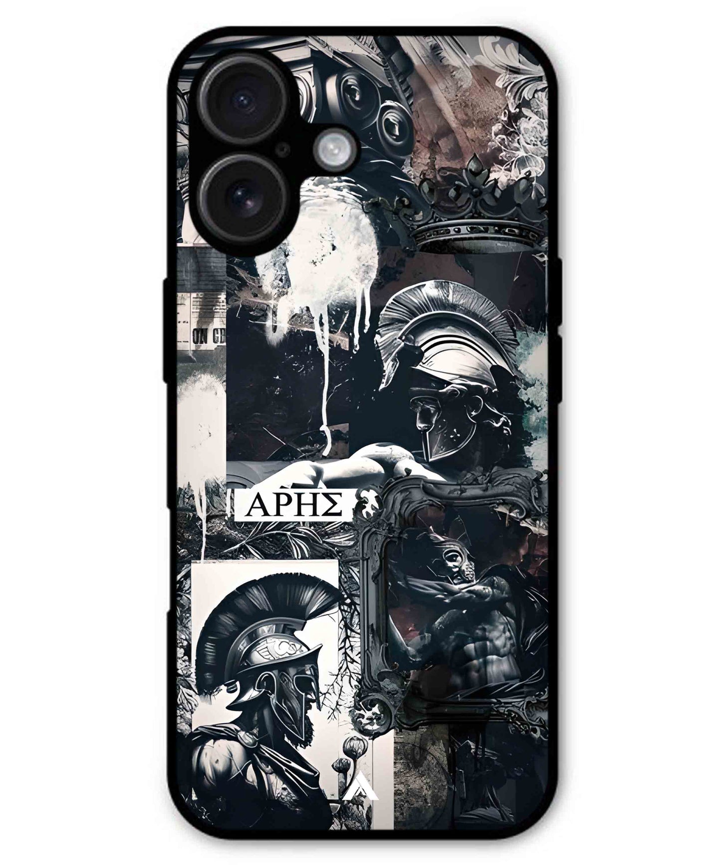 Greek Mindset Metal Back Cover Phone Case for iPhone 16