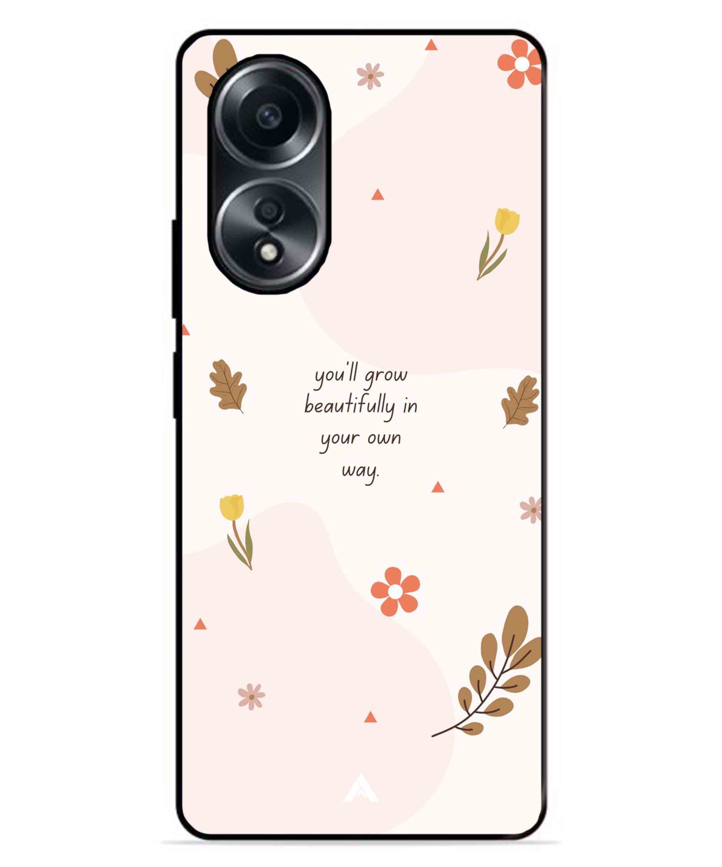 Her Own Way Metal Back Cover Phone Case for Oppo A78