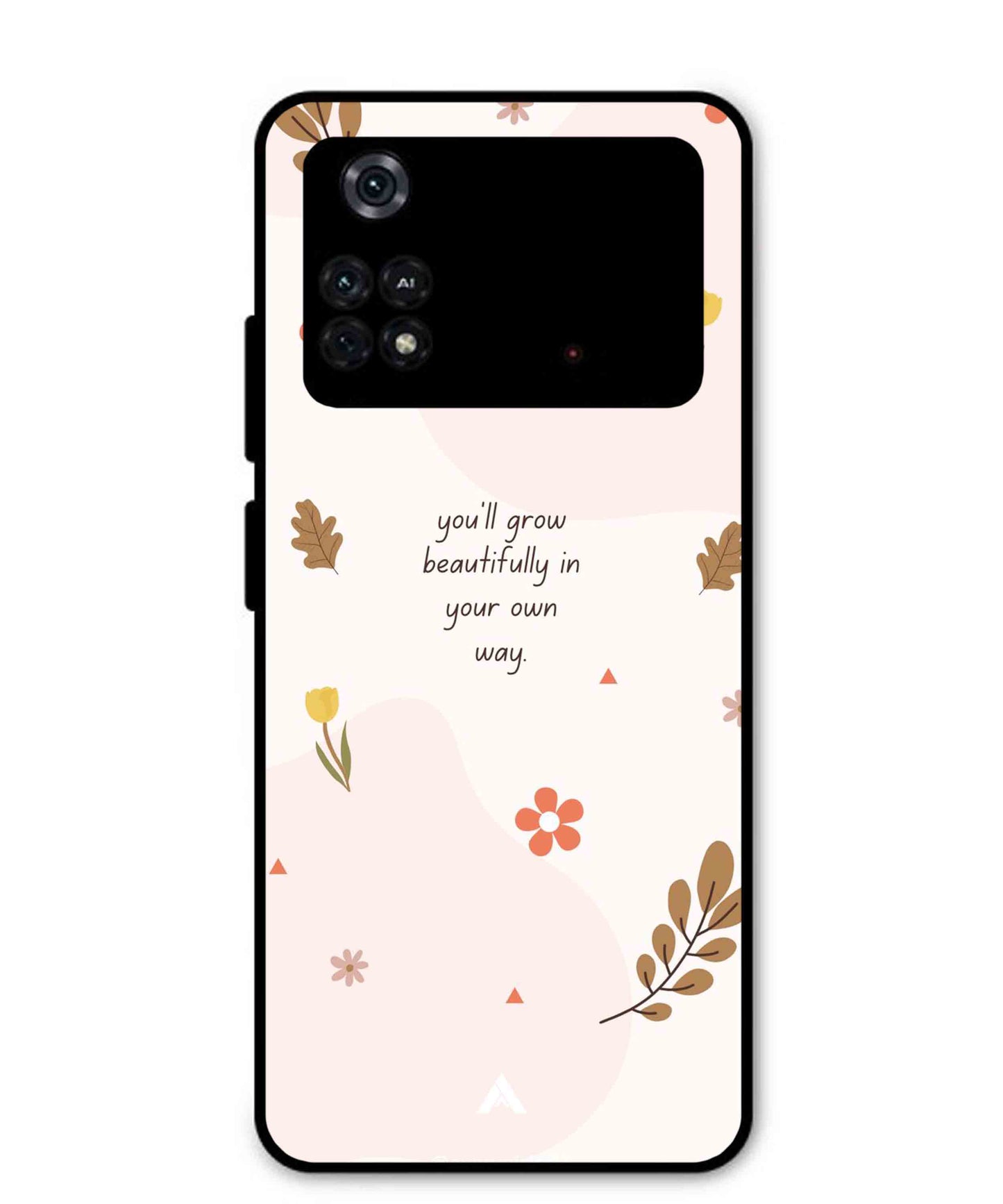 Her Own Way Metal Back Cover Phone Case for Poco M4 Pro 4G