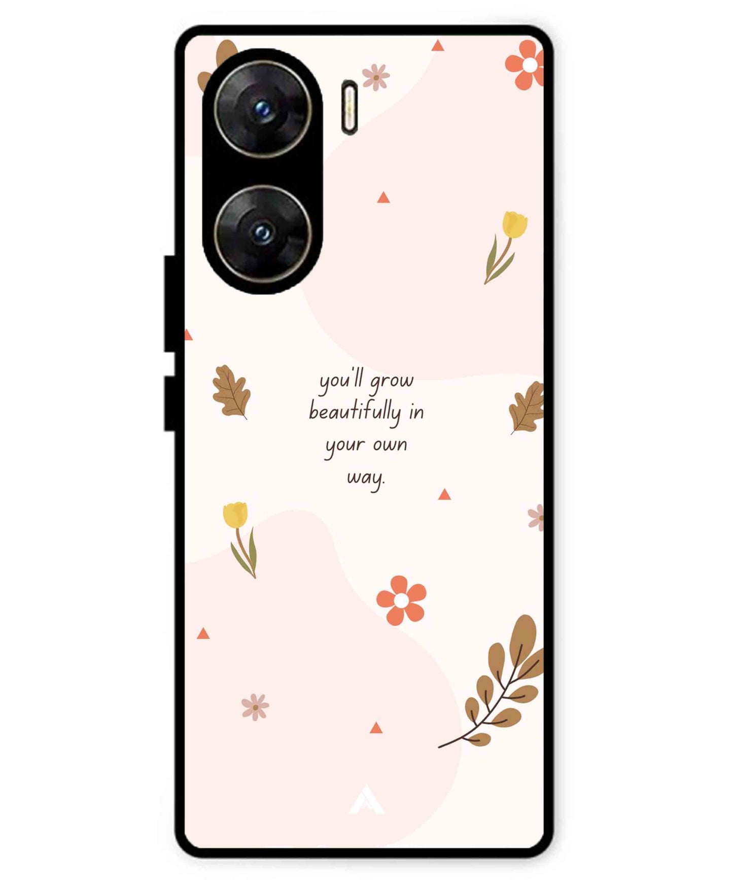 Her Own Way Metal Back Cover Phone Case for Vivo v29e