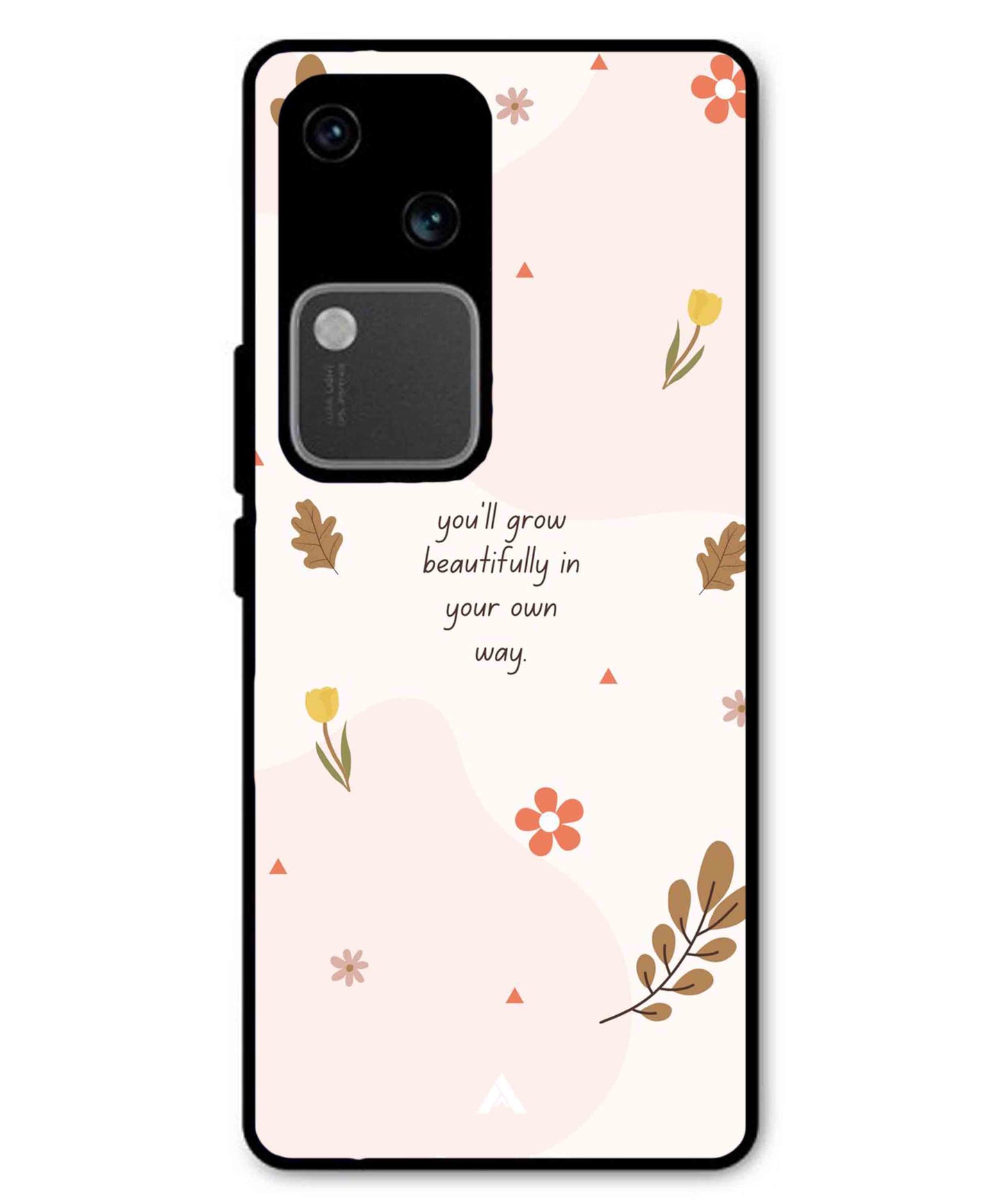 Her Own Way Metal Back Cover Phone Case for Vivo v30