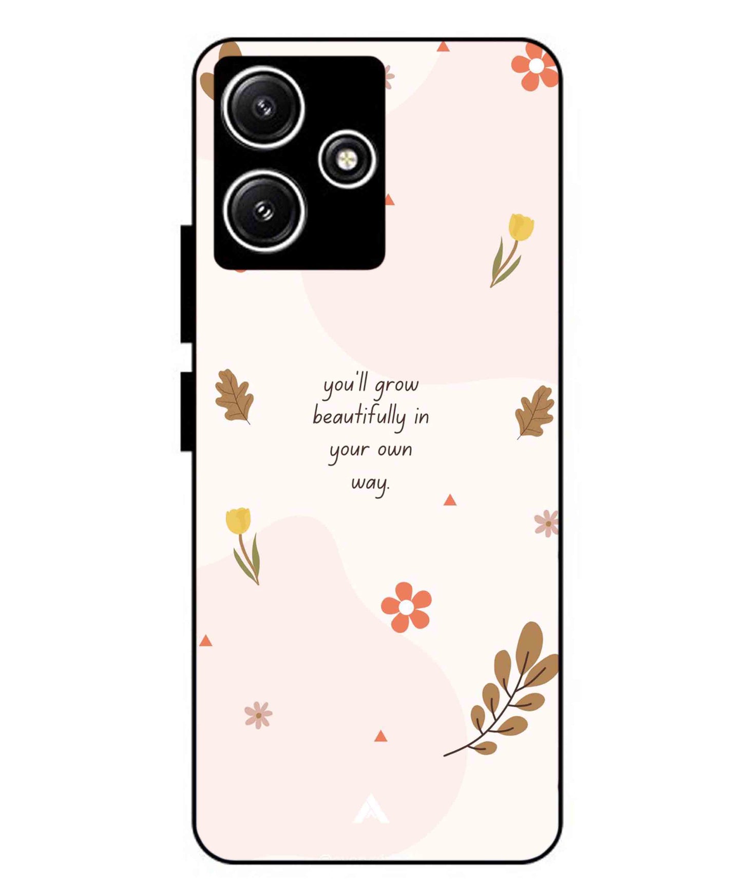 Her Own Way Metal Back Cover Phone Case for Xiaomi Redmi 12 5G