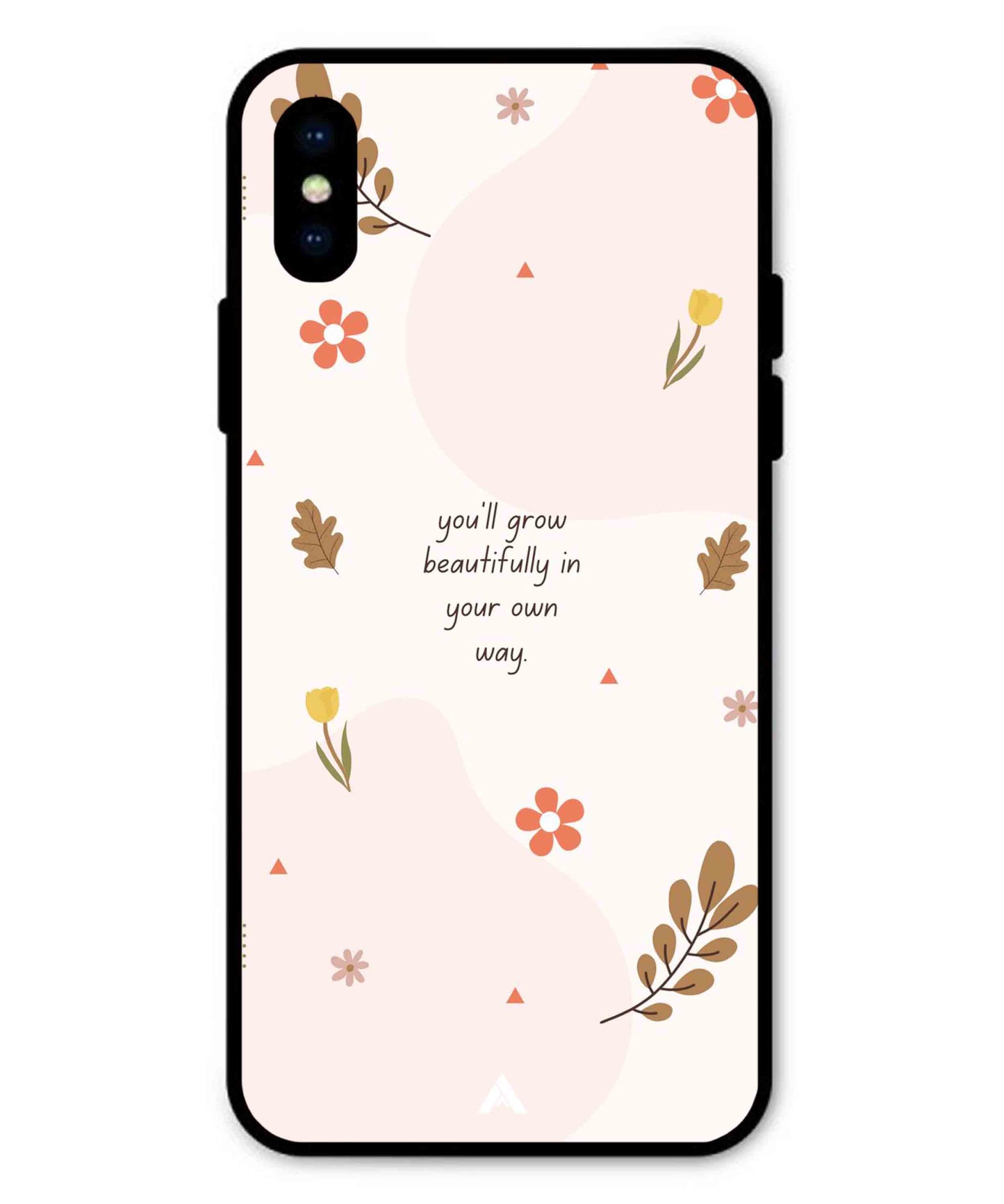 Her Own Way Metal Back Cover Phone Case for iPhone Xs