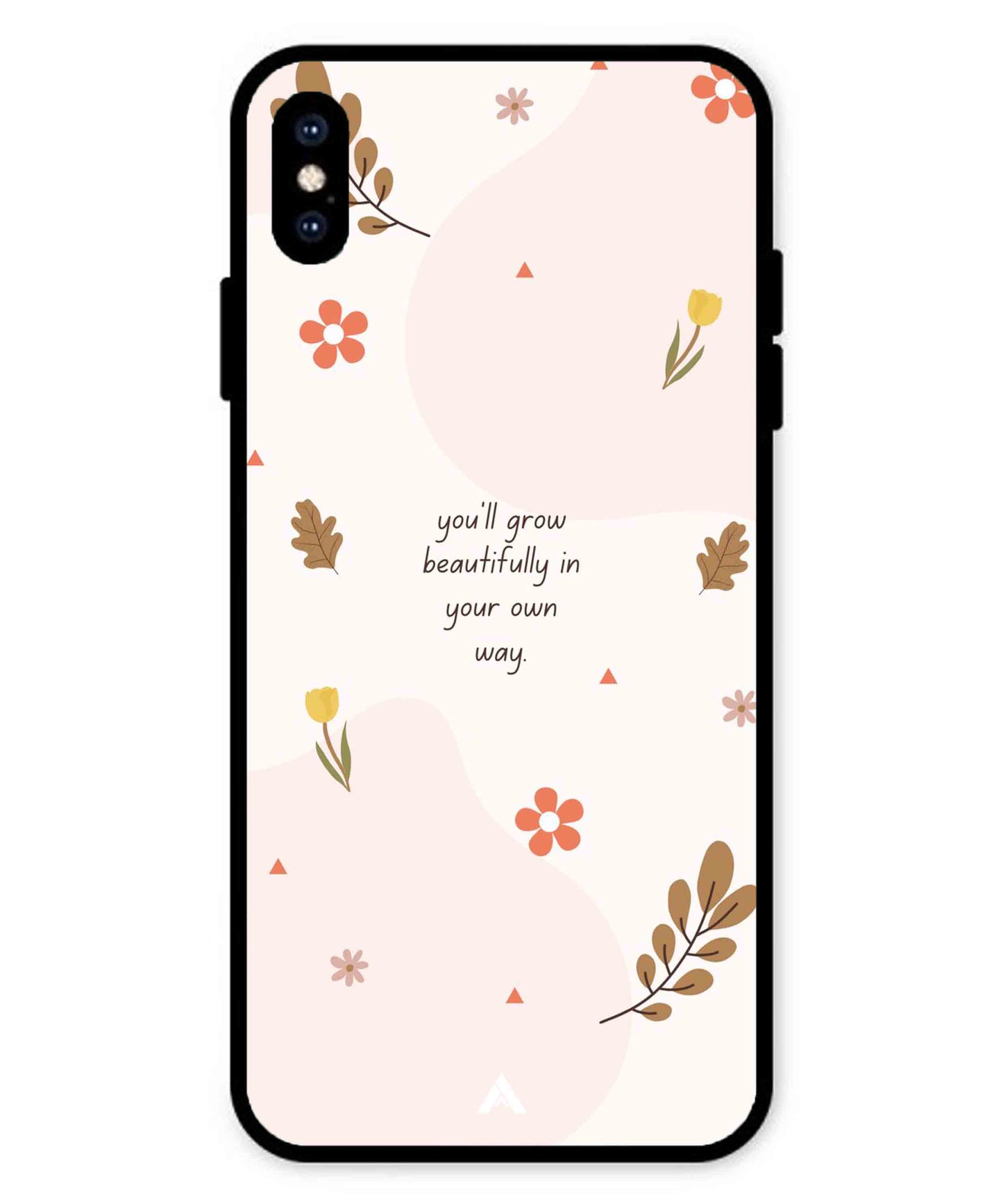 Her Own Way Metal Back Cover Phone Case for iPhone Xs Max
