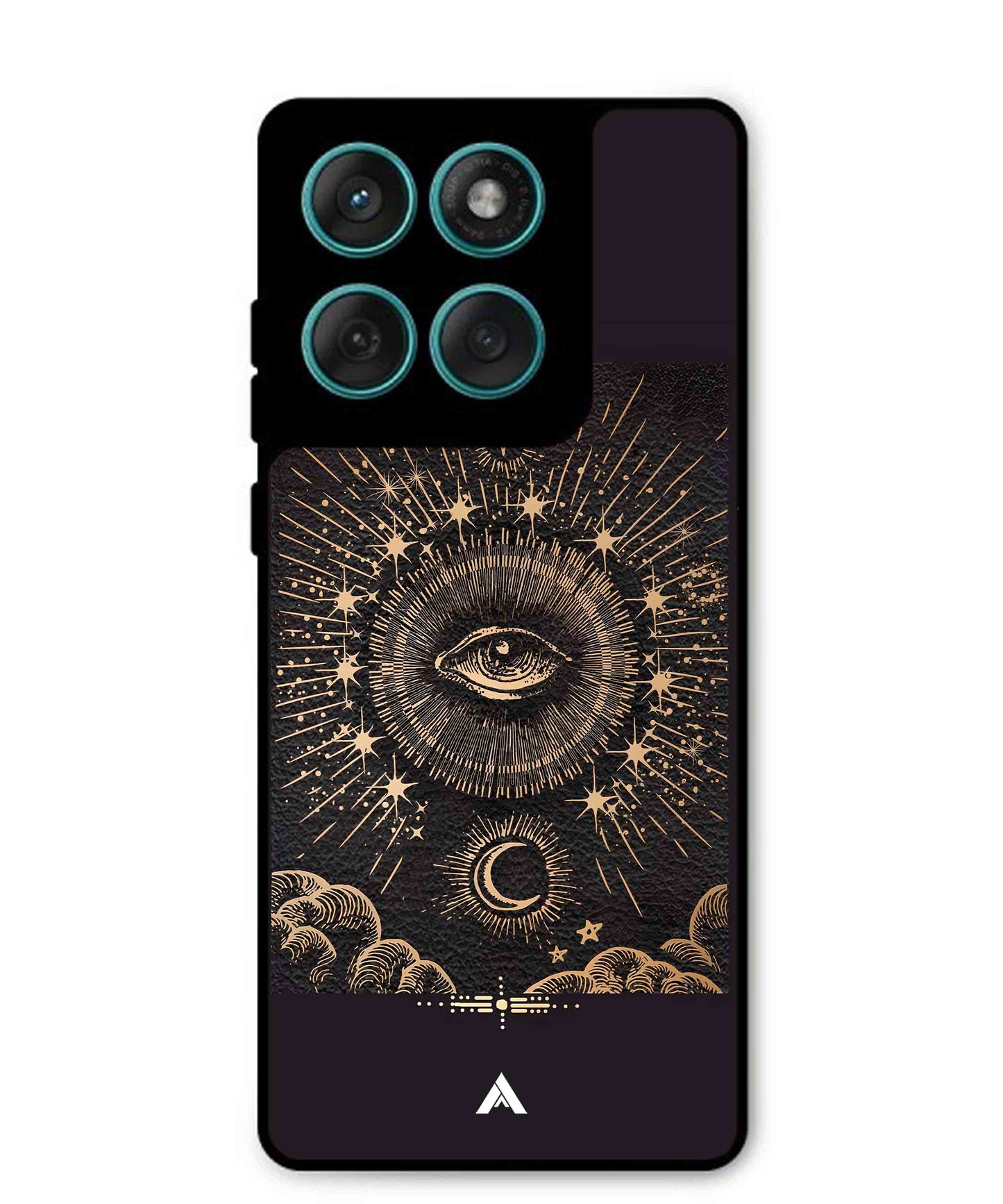 Illuminating Eye Metal Back Cover Phone Case for Moto Edge 60 Fusion