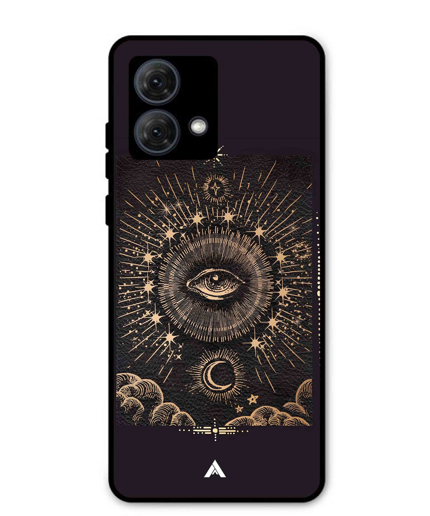 Illuminating Eye Metal Back Cover Phone Case for Moto G84