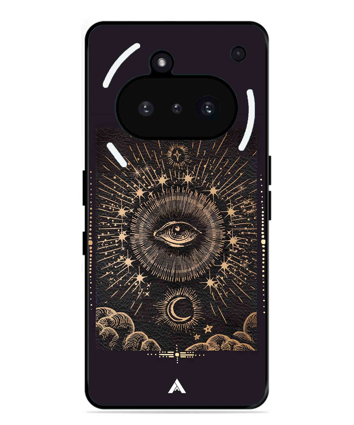 Illuminating Eye Metal Back Cover Phone Case for Nothing Phone 3a