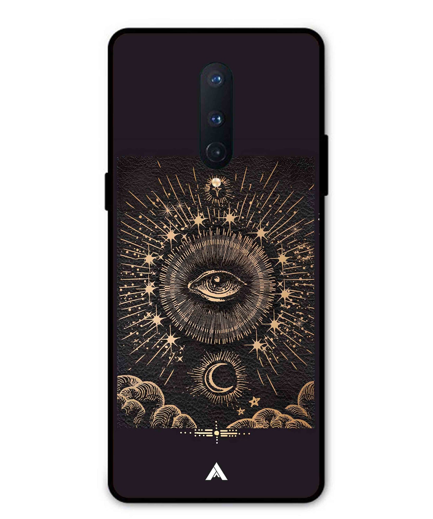 Illuminating Eye Metal Back Cover Phone Case for Oneplus 8