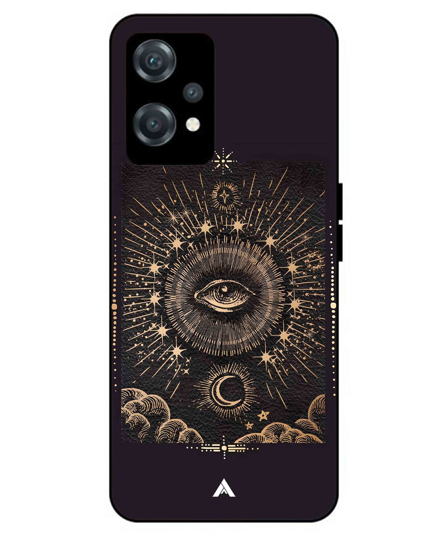 Illuminating Eye Metal Back Cover Phone Case for Oneplus Nord CE 2 Lite
