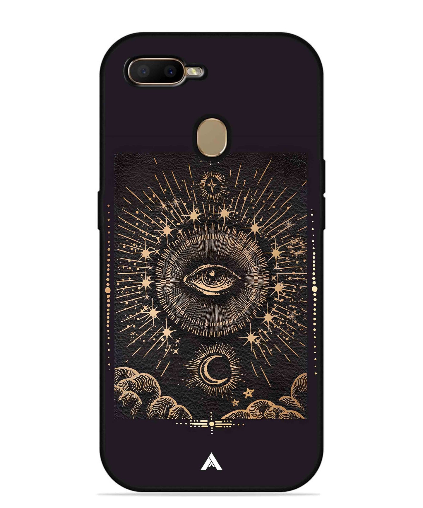 Illuminating Eye Metal Back Cover Phone Case for Oppo A11K