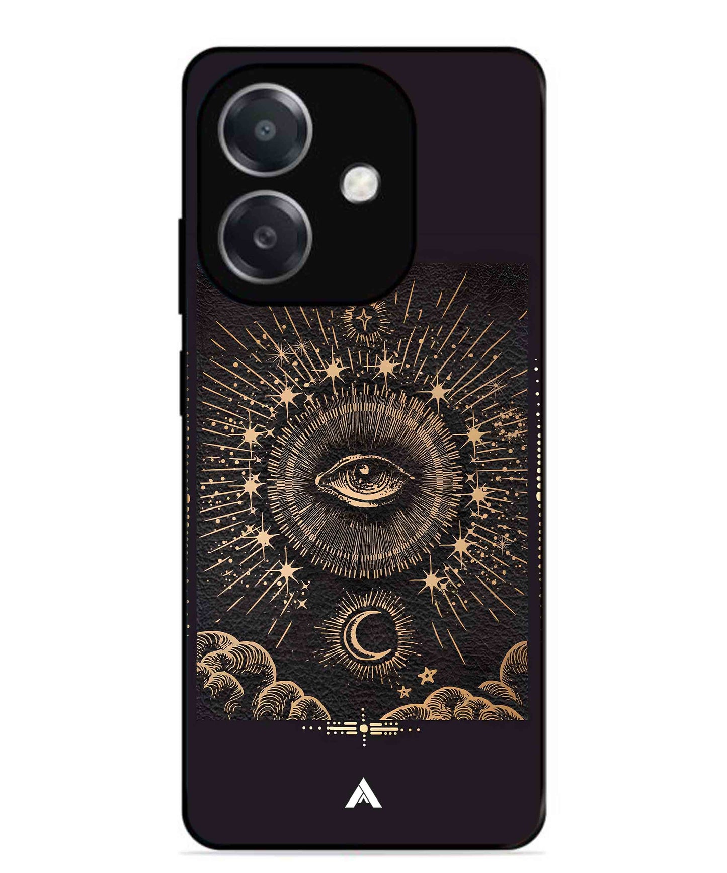 Illuminating Eye Metal Back Cover Phone Case for Oppo A3X
