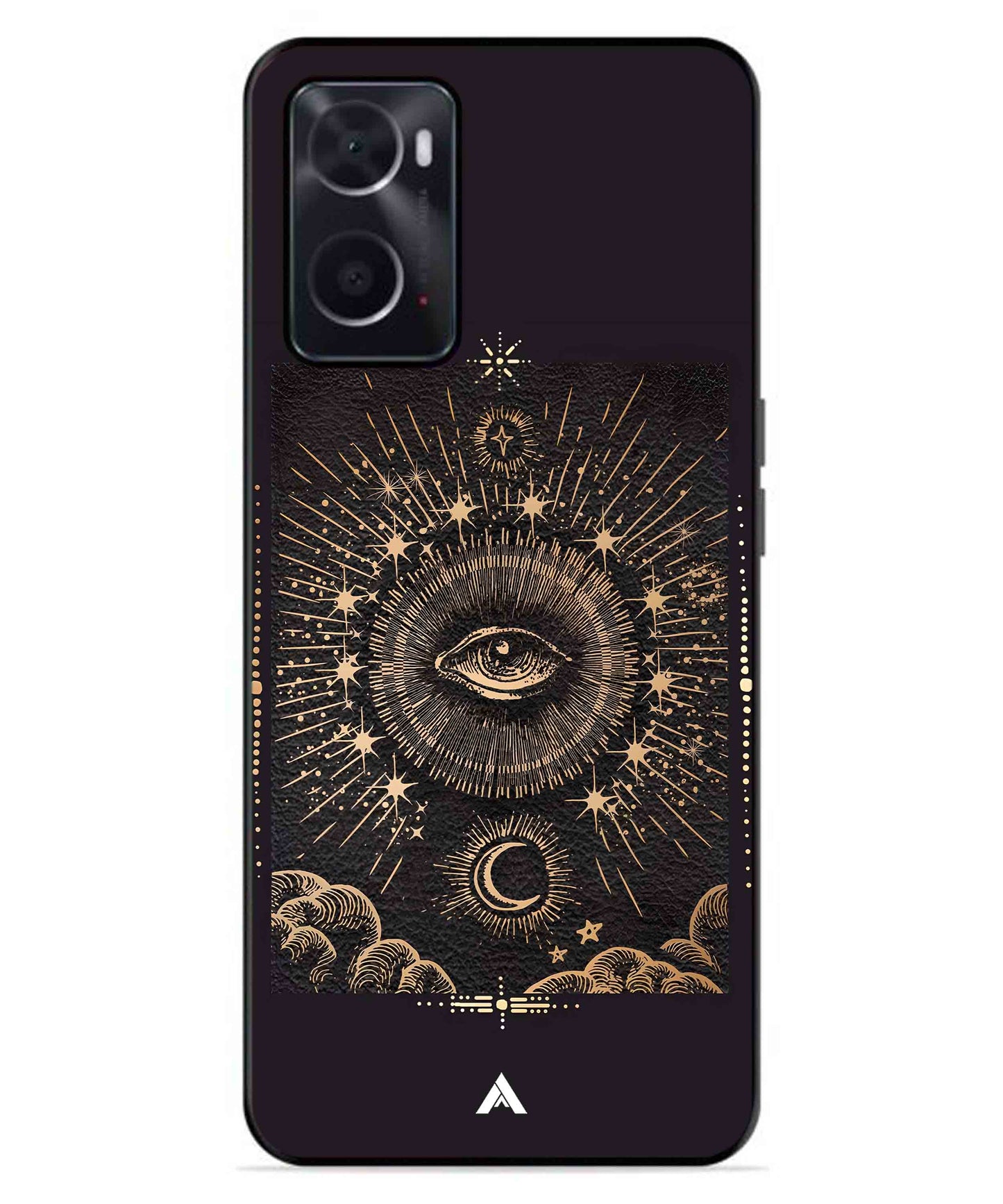 Illuminating Eye Metal Back Cover Phone Case for Oppo A96