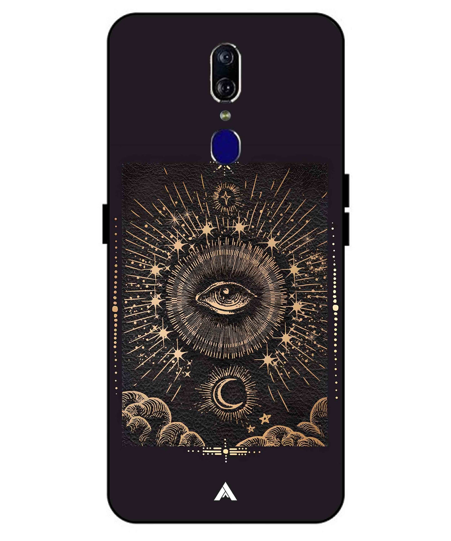 Illuminating Eye Metal Back Cover Phone Case for Oppo F11