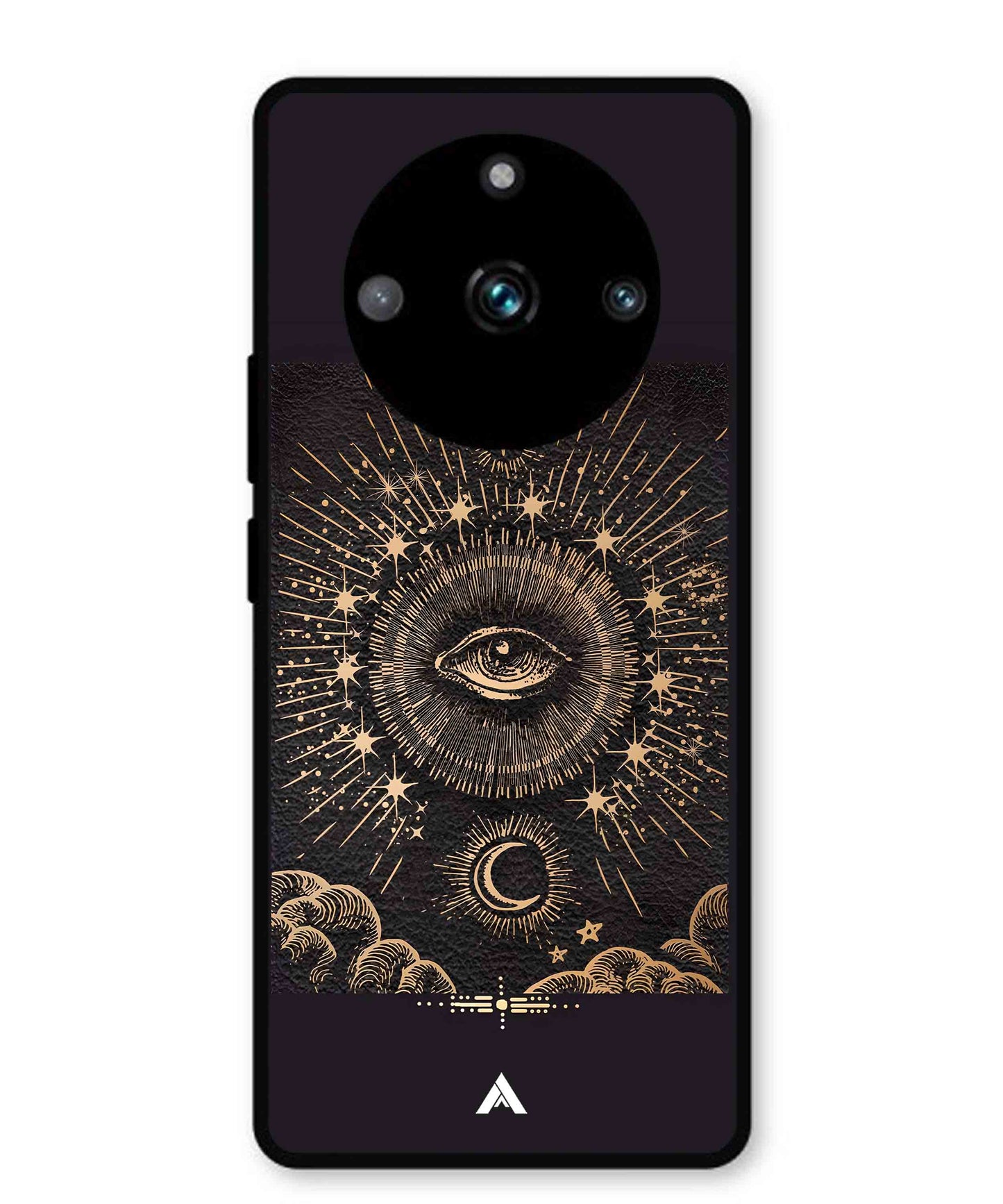 Illuminating Eye Metal Back Cover Phone Case for Realme 11 Pro