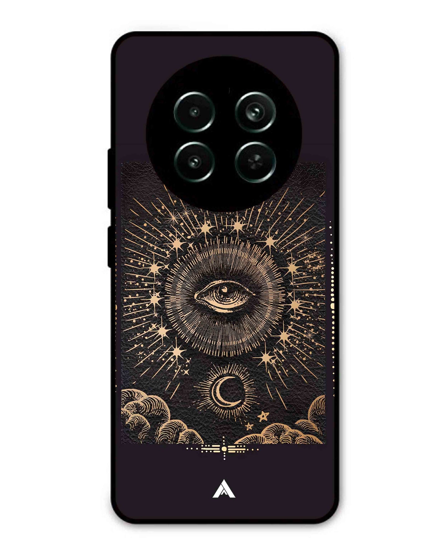 Illuminating Eye Metal Back Cover Phone Case for Realme 12x