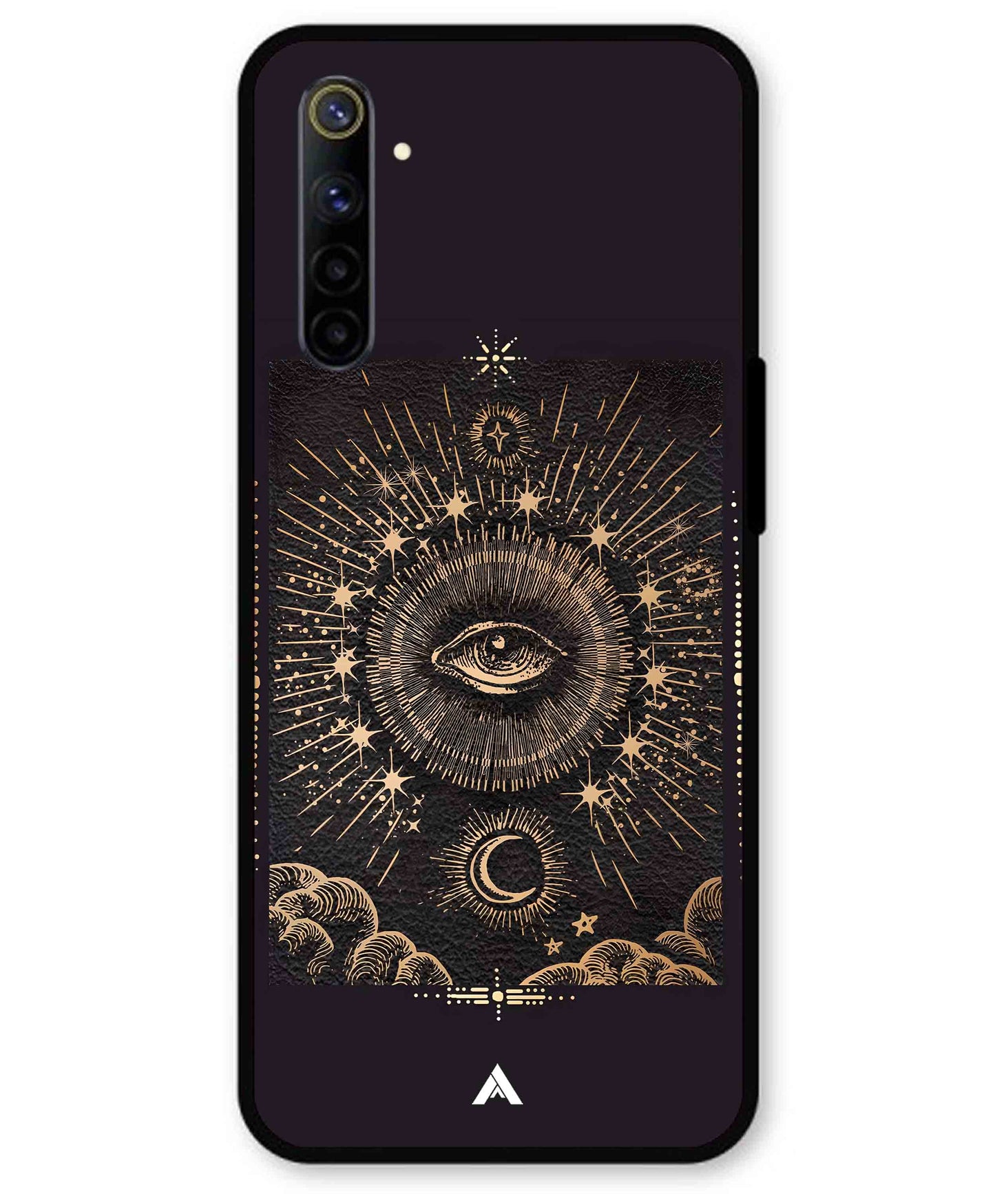 Illuminating Eye Metal Back Cover Phone Case for Realme 6i