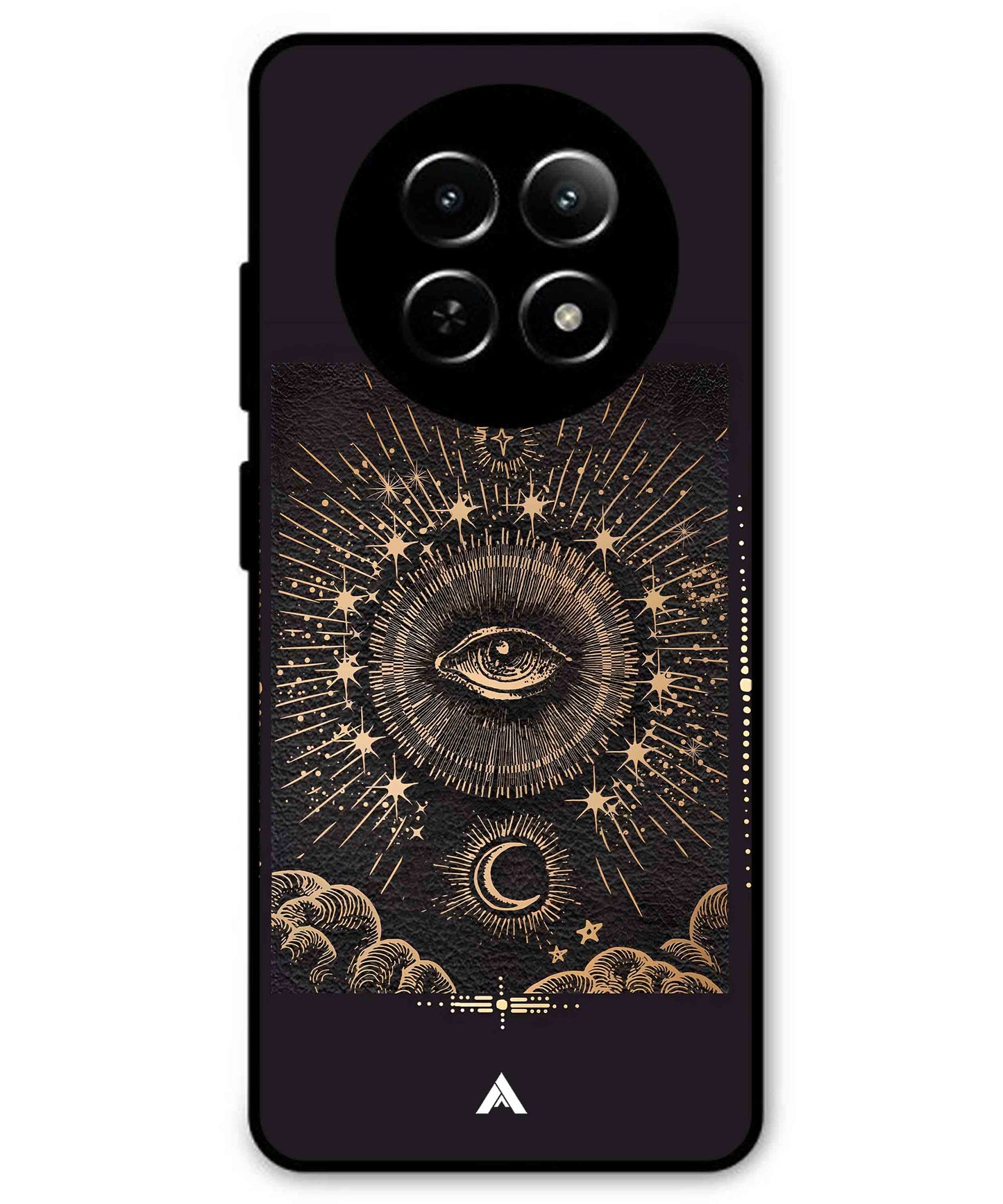 Illuminating Eye Metal Back Cover Phone Case for Realme C65