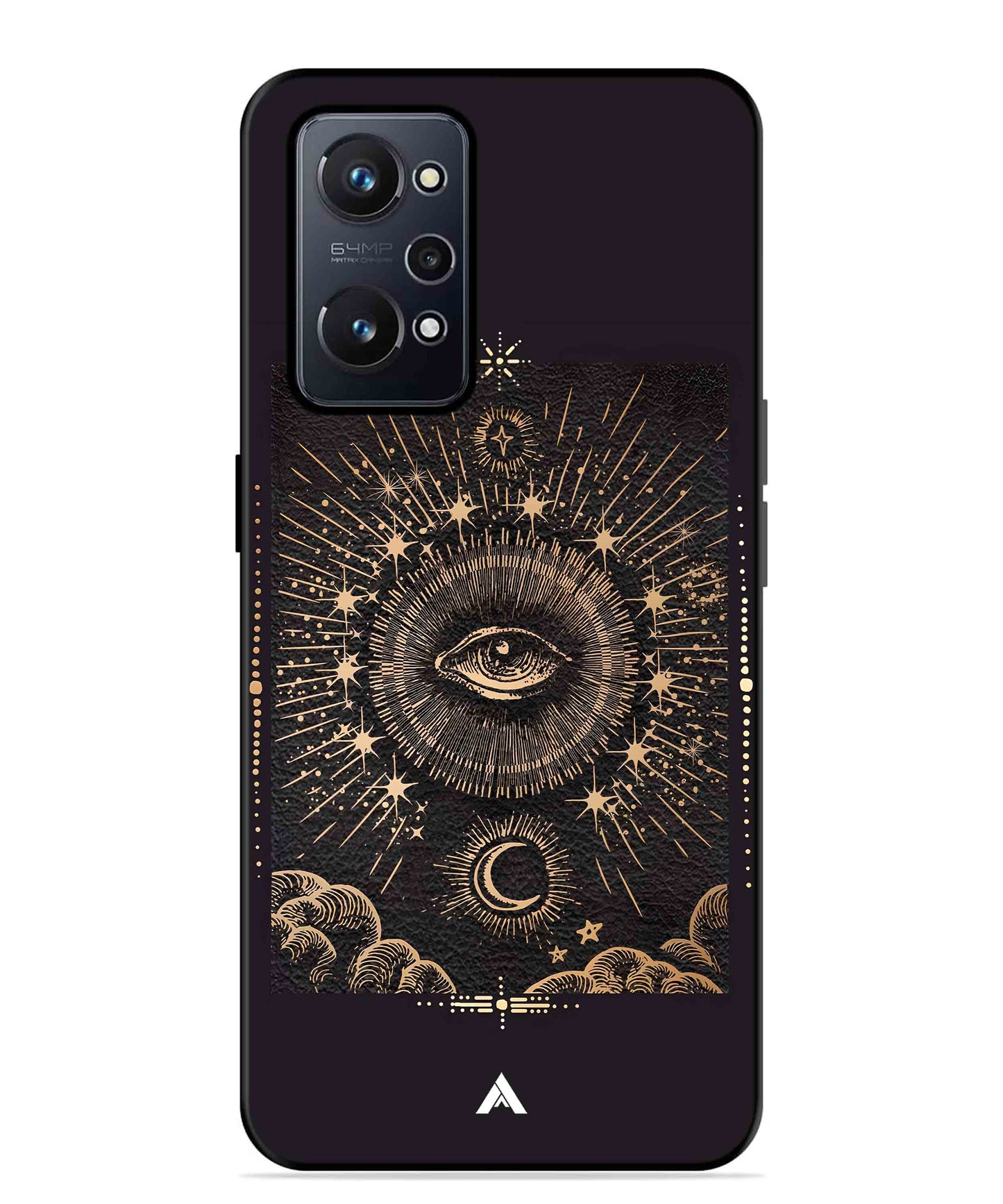 Illuminating Eye Metal Back Cover Phone Case for Realme GT Neo 2