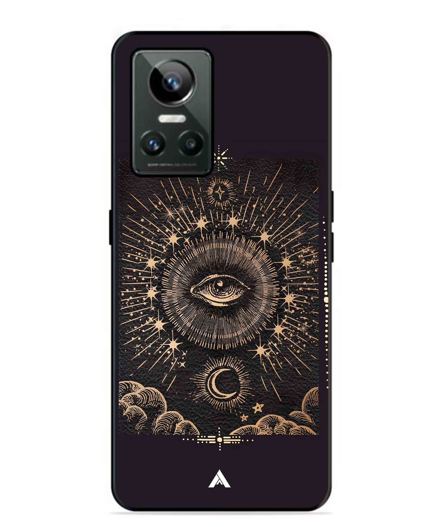 Illuminating Eye Metal Back Cover Phone Case for Realme GT Neo 3