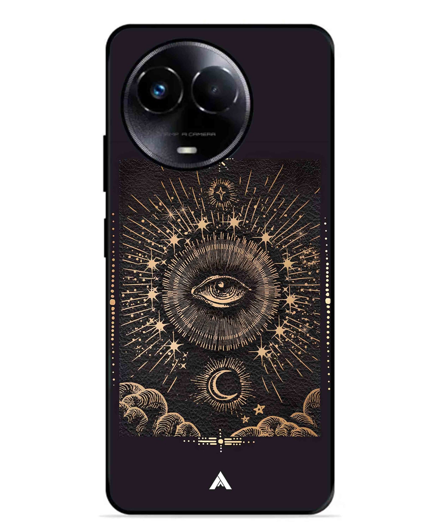 Illuminating Eye Metal Back Cover Phone Case for Realme Narzo 60X
