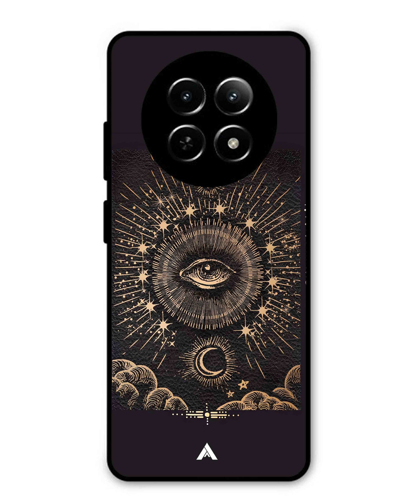Illuminating Eye Metal Back Cover Phone Case for Realme Narzo N65