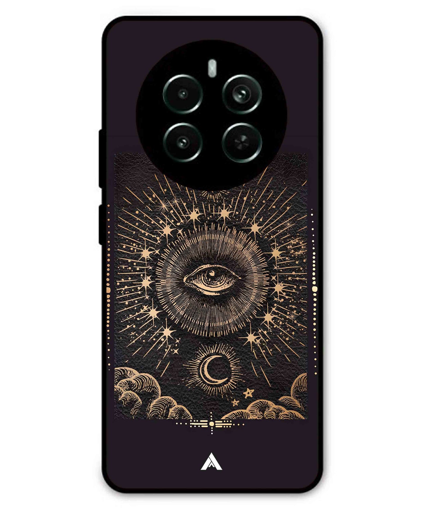 Illuminating Eye Metal Back Cover Phone Case for Realme P1