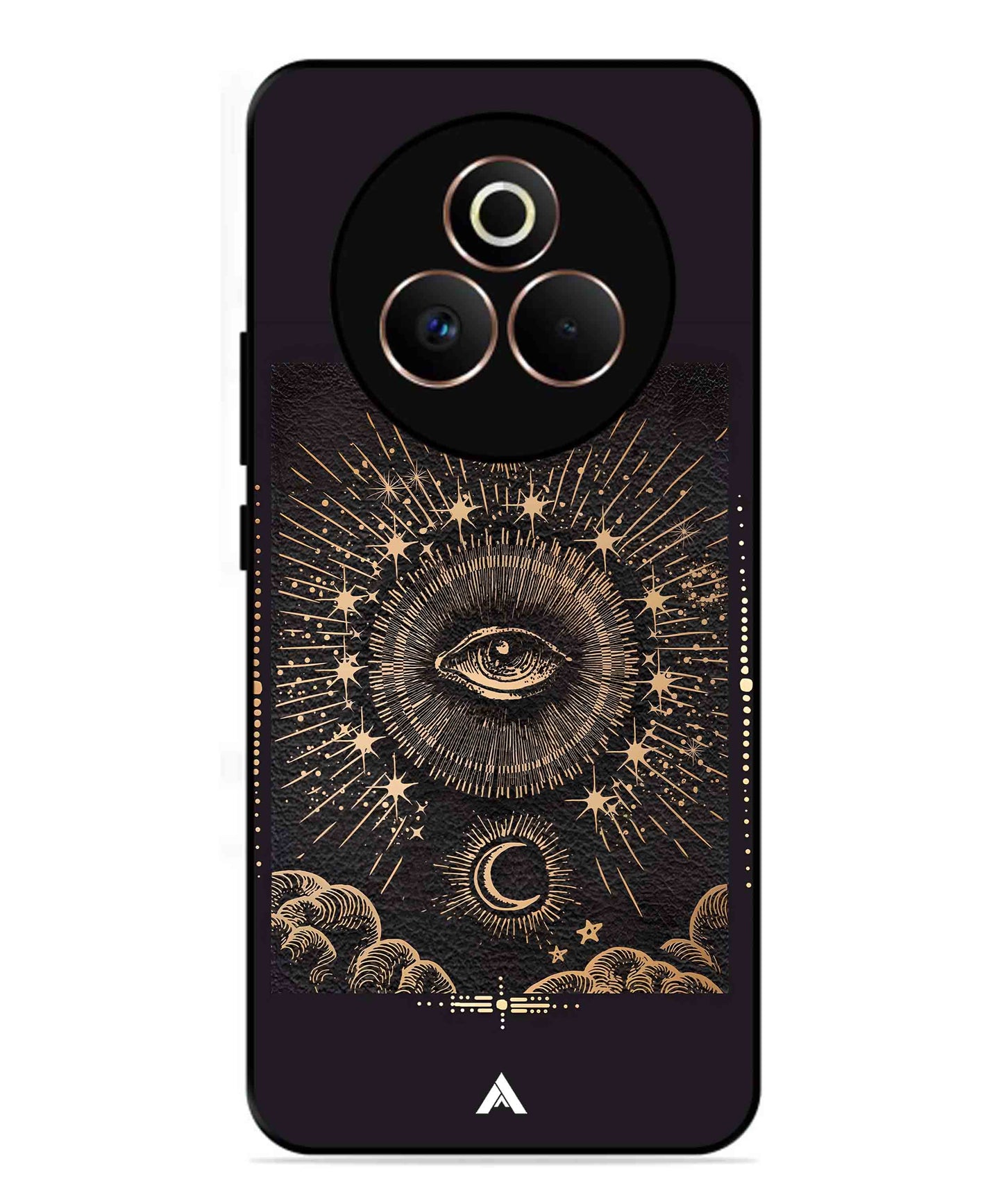 Illuminating Eye Metal Back Cover Phone Case for Realme P3 Pro