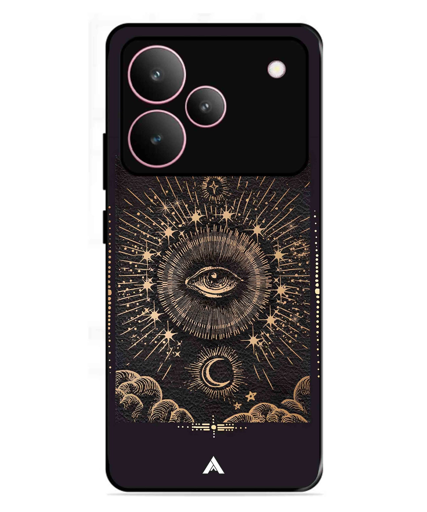 Illuminating Eye Metal Back Cover Phone Case for Realme P4