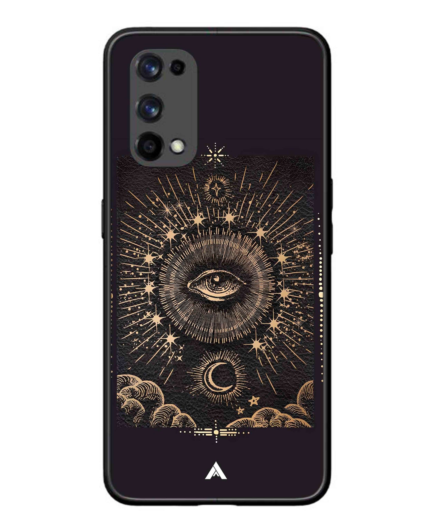 Illuminating Eye Metal Back Cover Phone Case for Realme X7 Pro