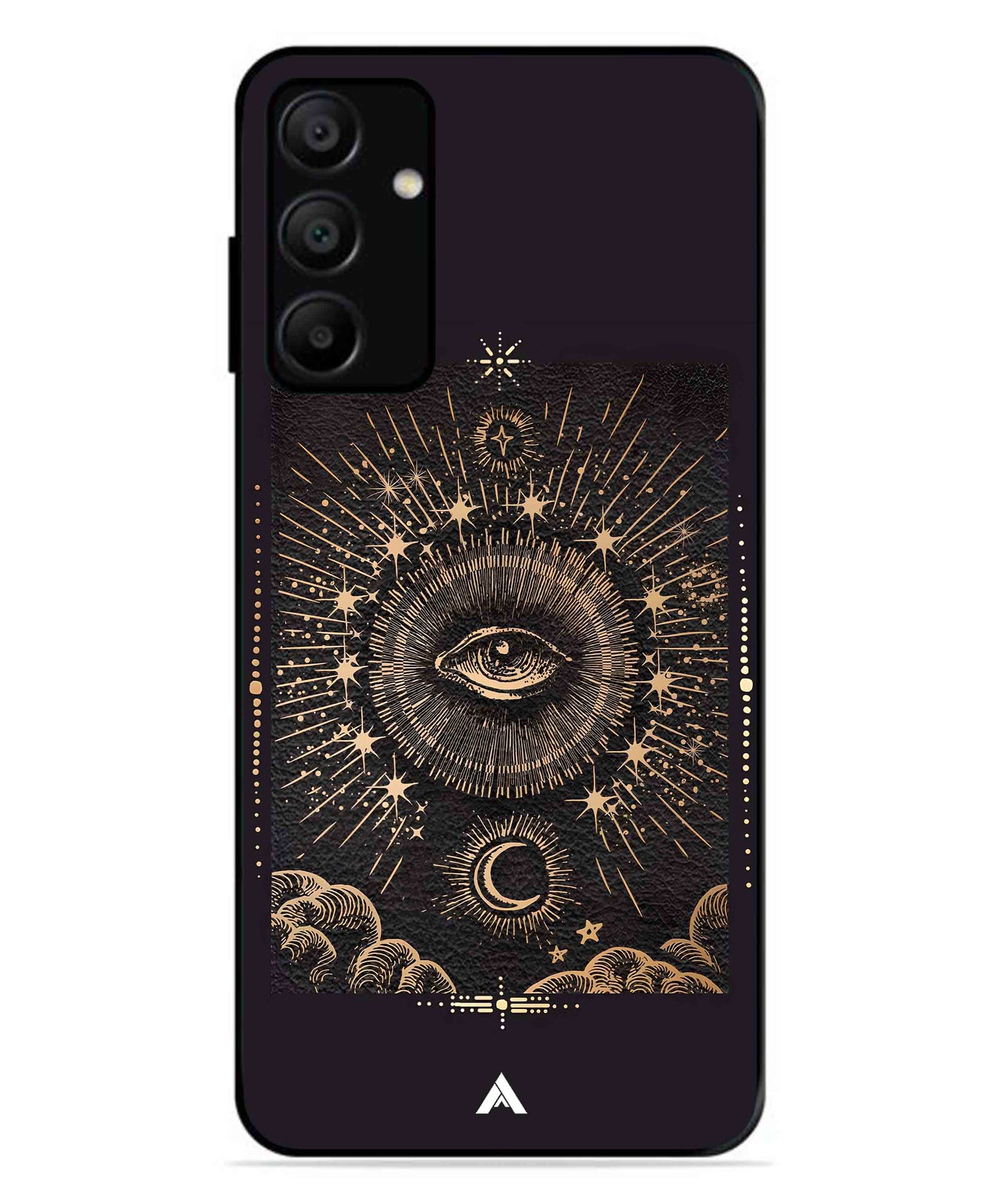 Illuminating Eye Metal Back Cover Phone Case for Samsung Galaxy A15 5G