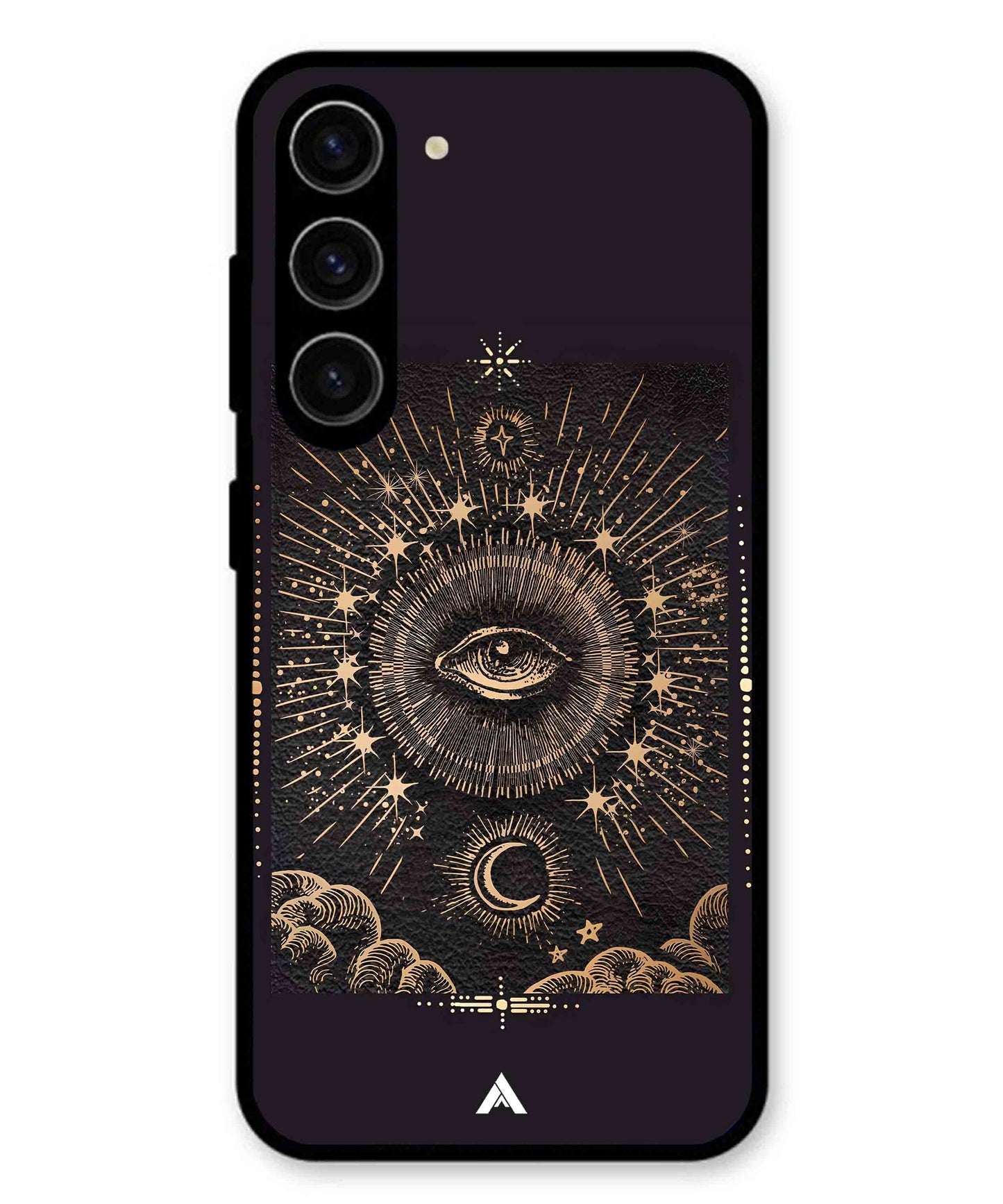 Illuminating Eye Metal Back Cover Phone Case for Samsung Galaxy A36