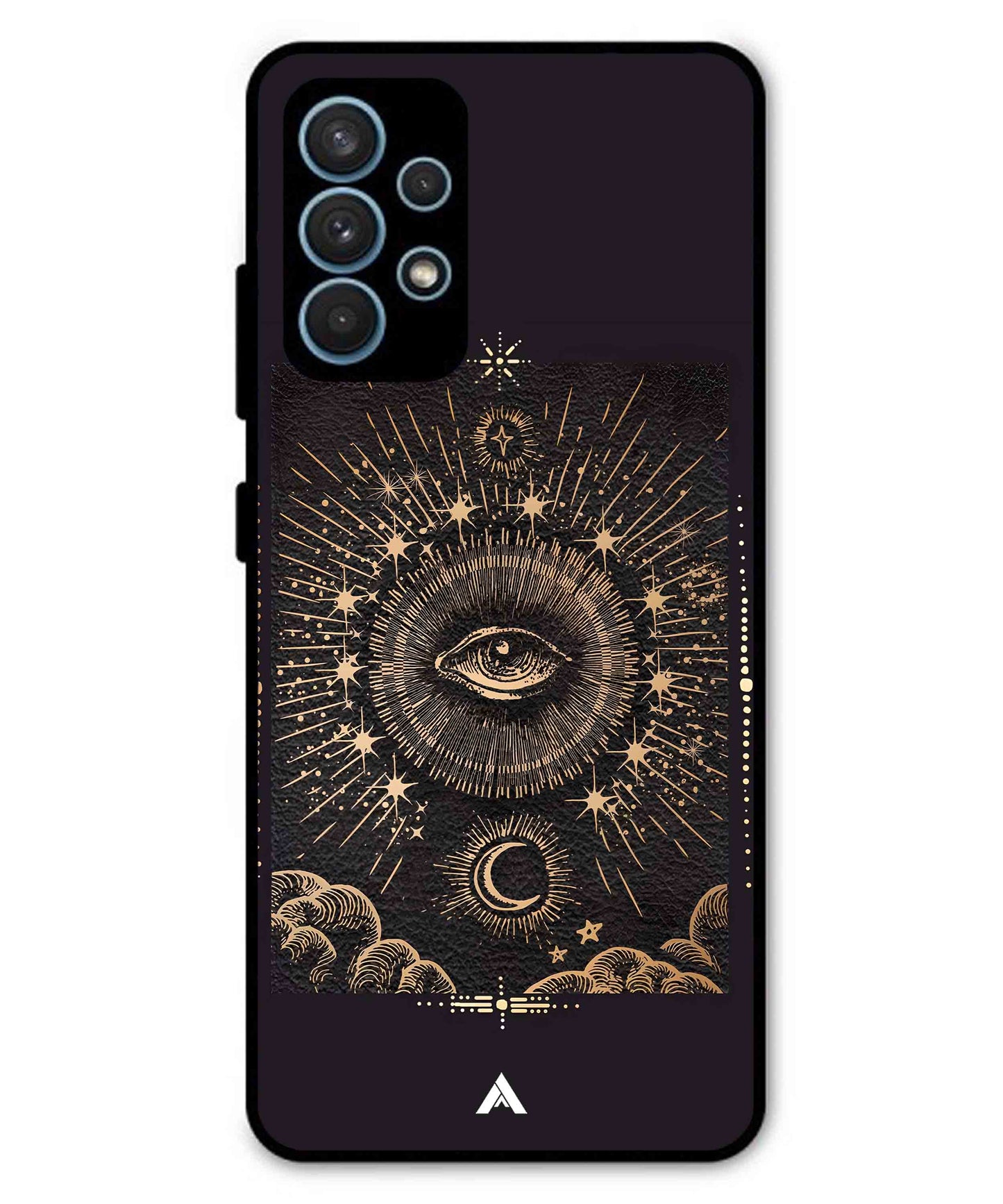 Illuminating Eye Metal Back Cover Phone Case for Samsung Galaxy A52