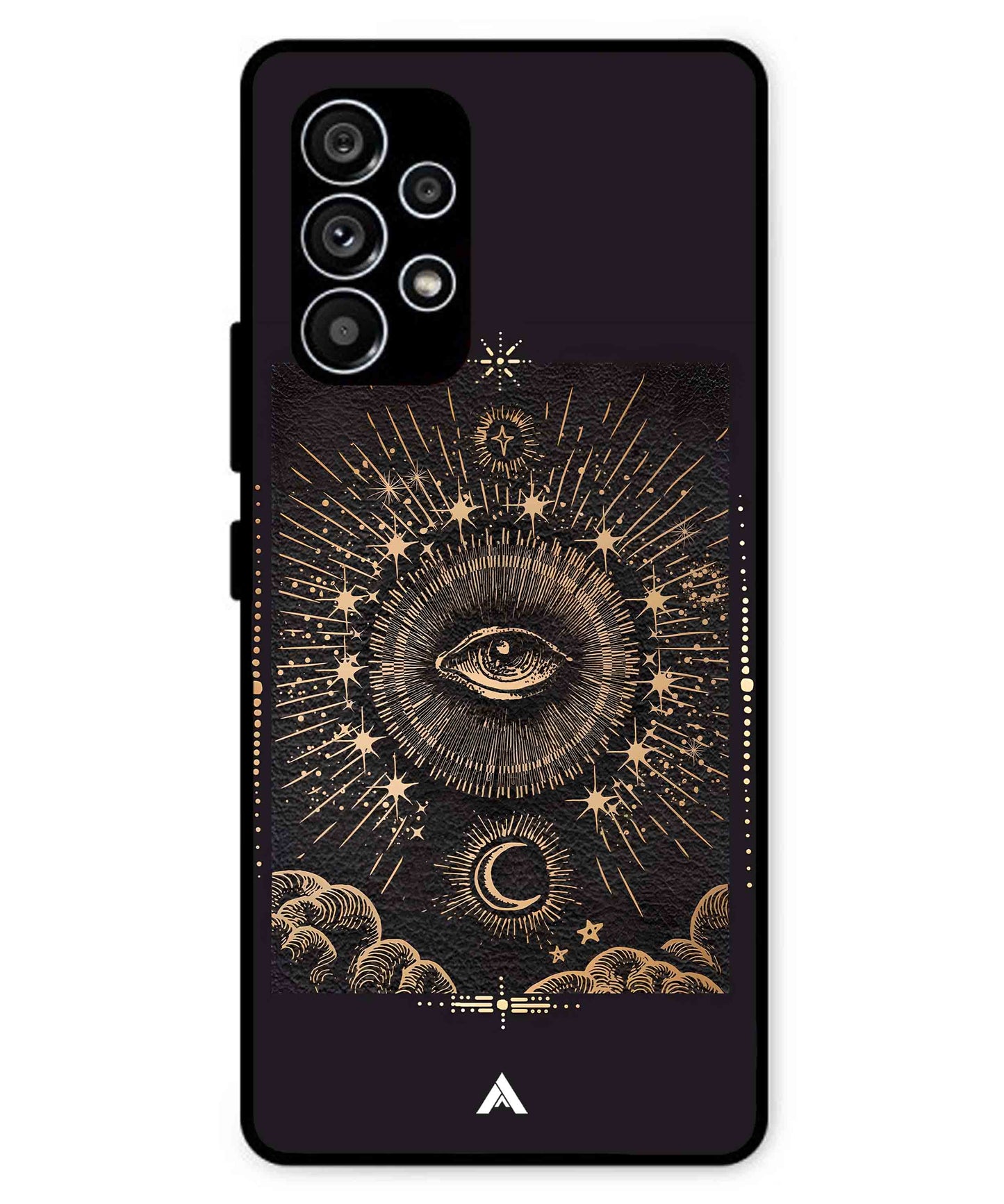 Illuminating Eye Metal Back Cover Phone Case for Samsung Galaxy A53