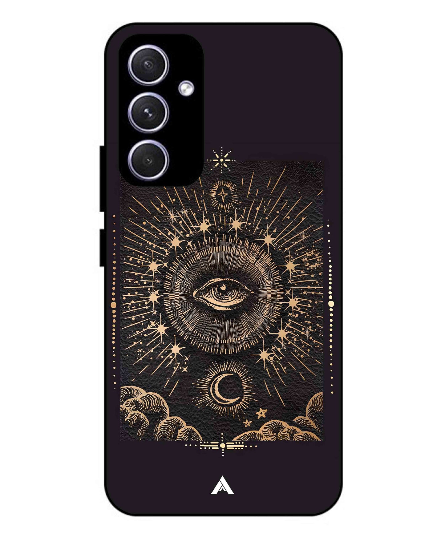 Illuminating Eye Metal Back Cover Phone Case for Samsung Galaxy A54
