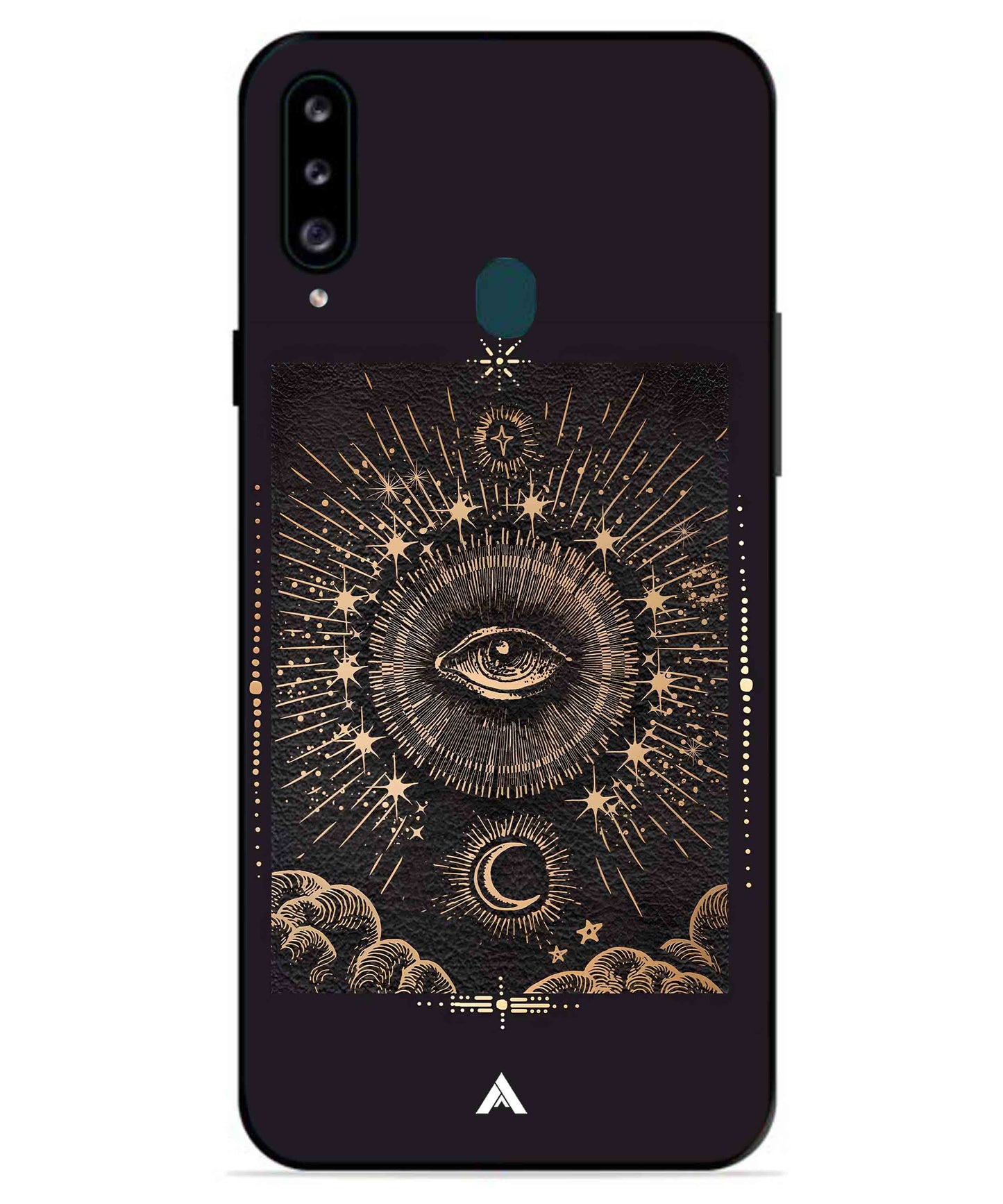 Illuminating Eye Metal Back Cover Phone Case for Samsung Galaxy A70