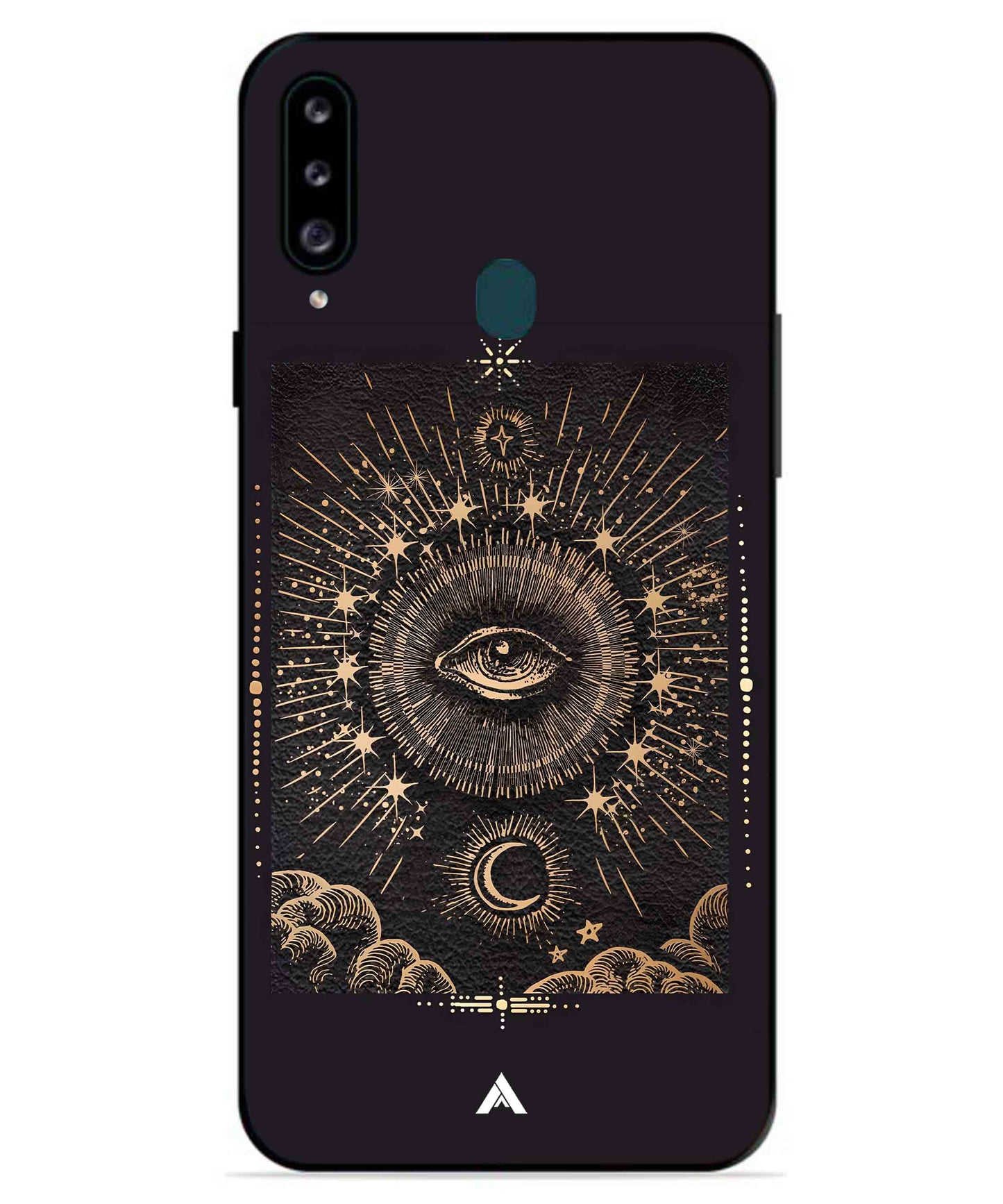 Illuminating Eye Metal Back Cover Phone Case for Samsung Galaxy A70s