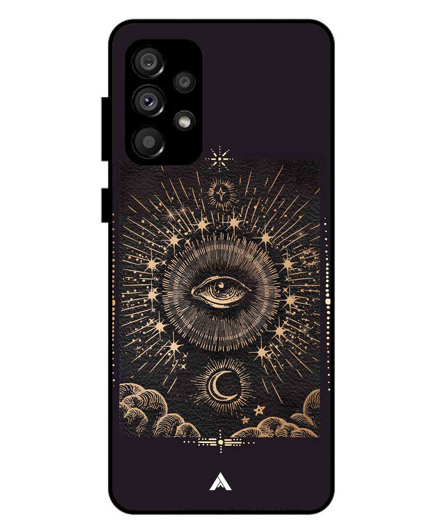 Illuminating Eye Metal Back Cover Phone Case for Samsung Galaxy A73