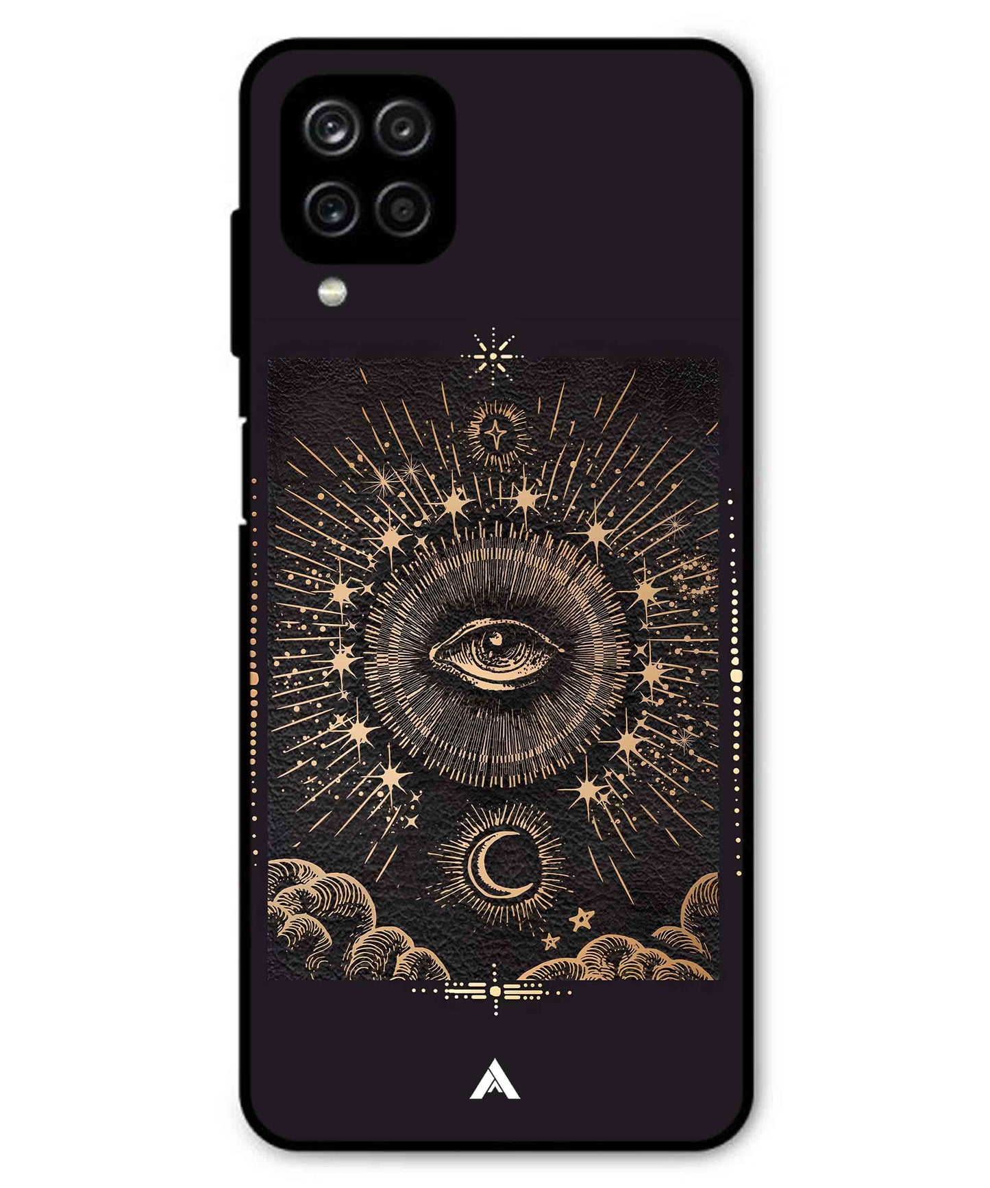 Illuminating Eye Metal Back Cover Phone Case for Samsung Galaxy F22