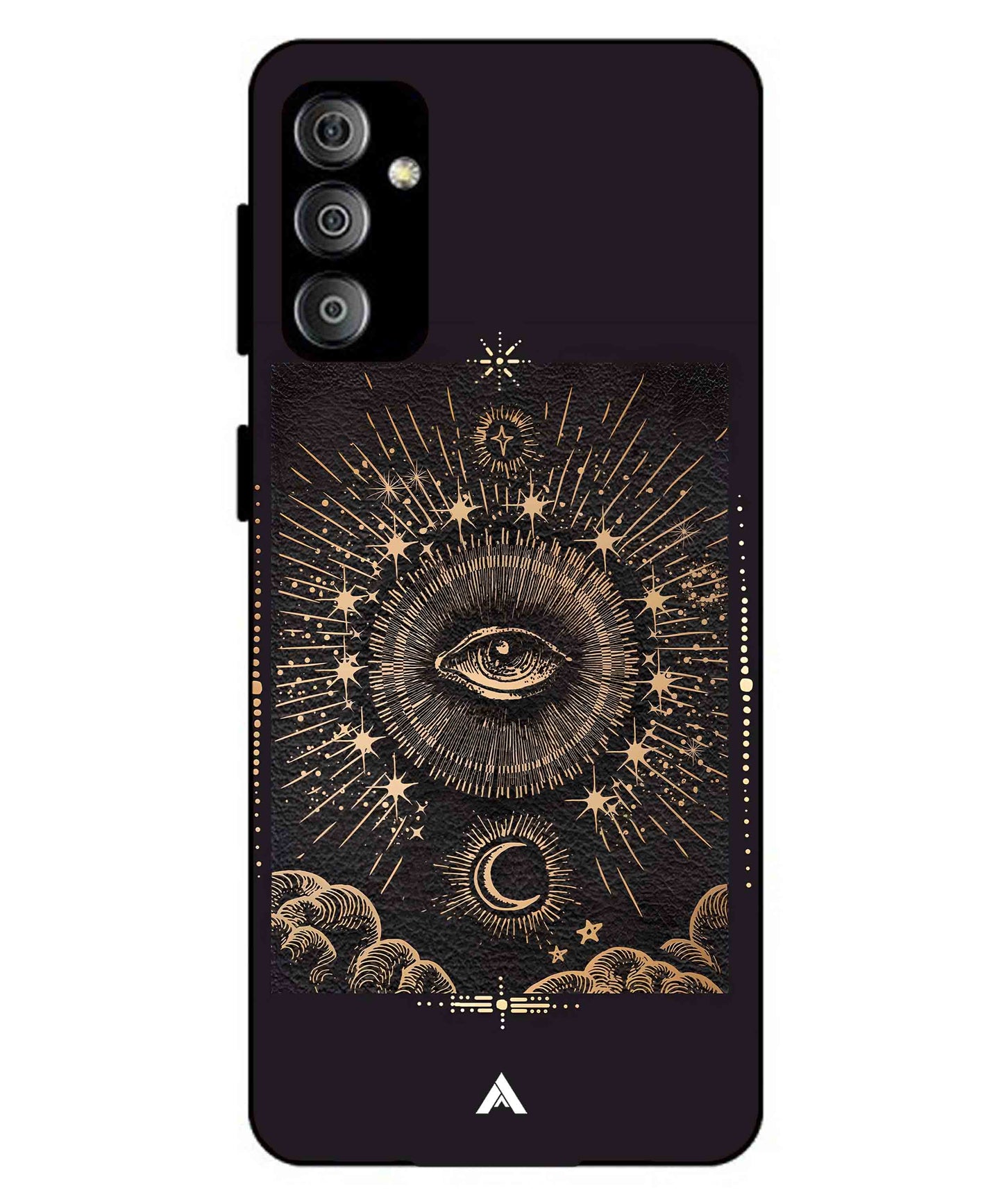 Illuminating Eye Metal Back Cover Phone Case for Samsung Galaxy F23
