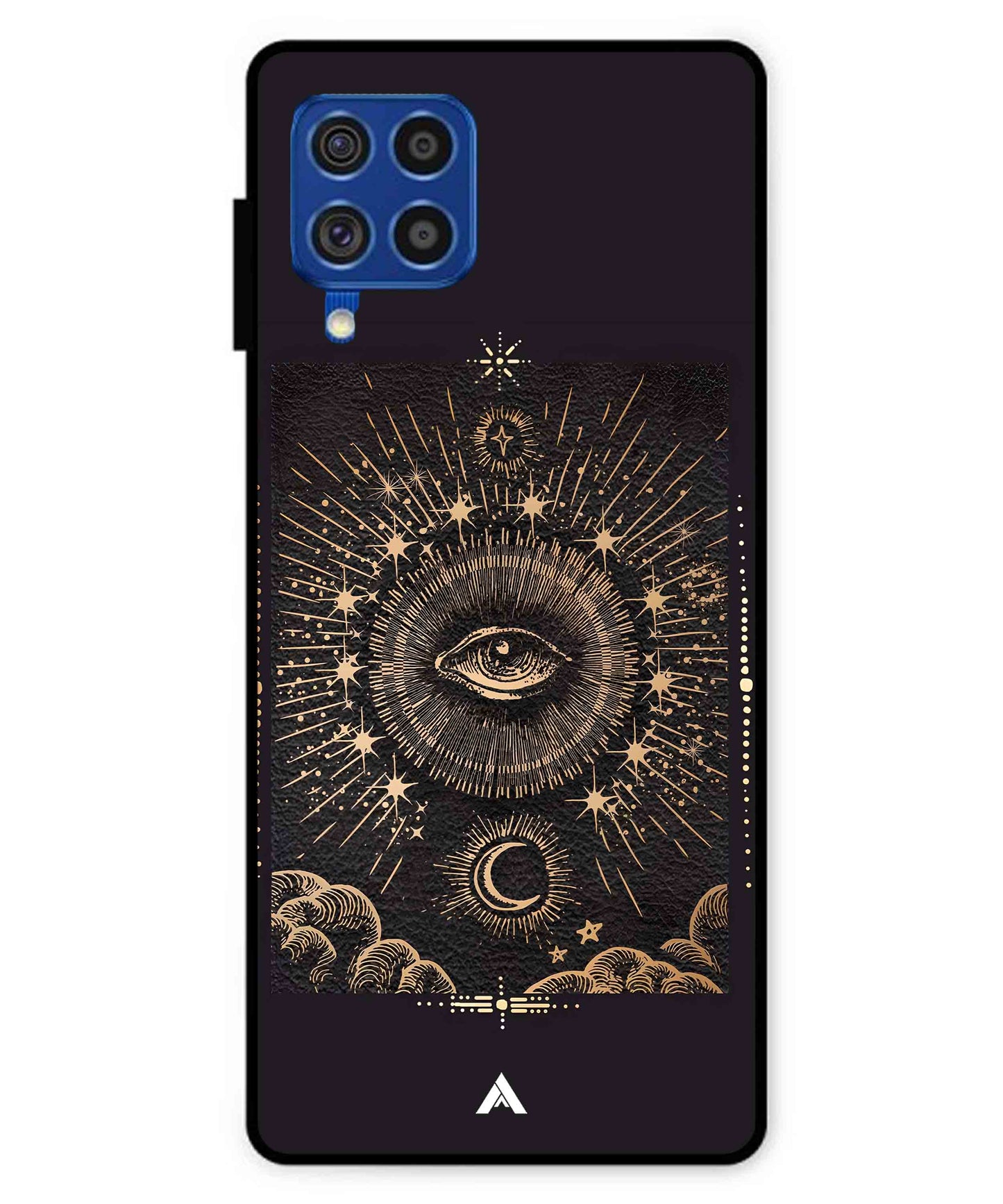 Illuminating Eye Metal Back Cover Phone Case for Samsung Galaxy F62
