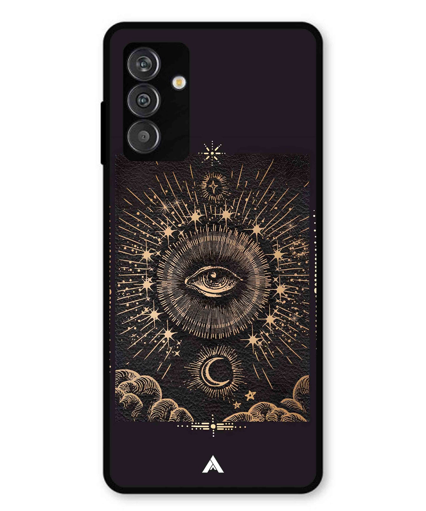 Illuminating Eye Metal Back Cover Phone Case for Samsung Galaxy M14