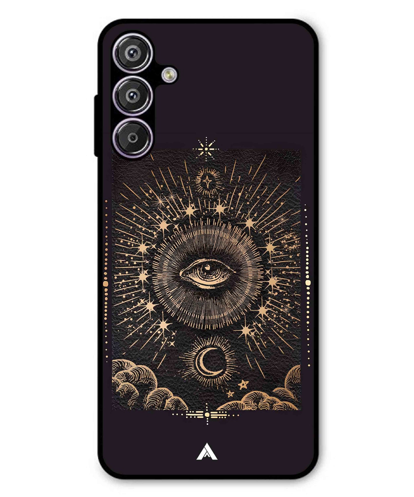 Illuminating Eye Metal Back Cover Phone Case for Samsung Galaxy M16