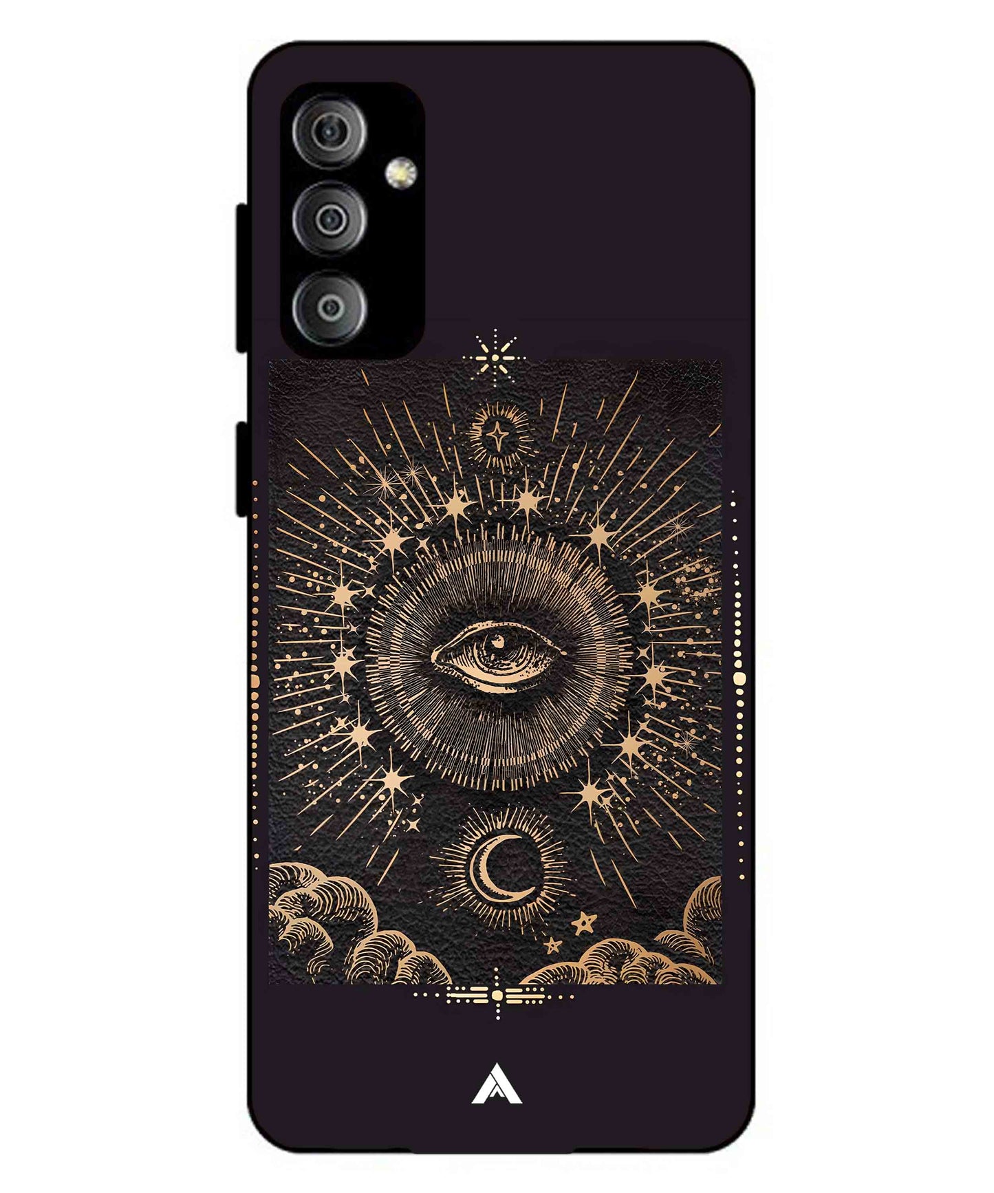 Illuminating Eye Metal Back Cover Phone Case for Samsung Galaxy M23