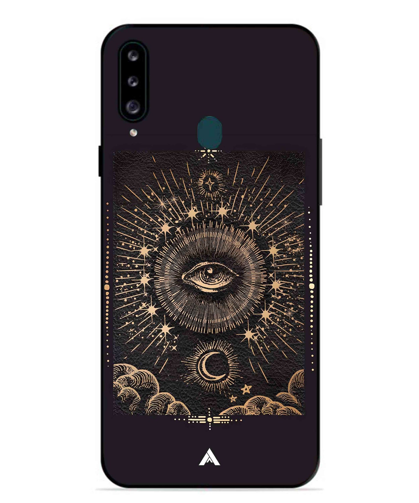 Illuminating Eye Metal Back Cover Phone Case for Samsung Galaxy M30