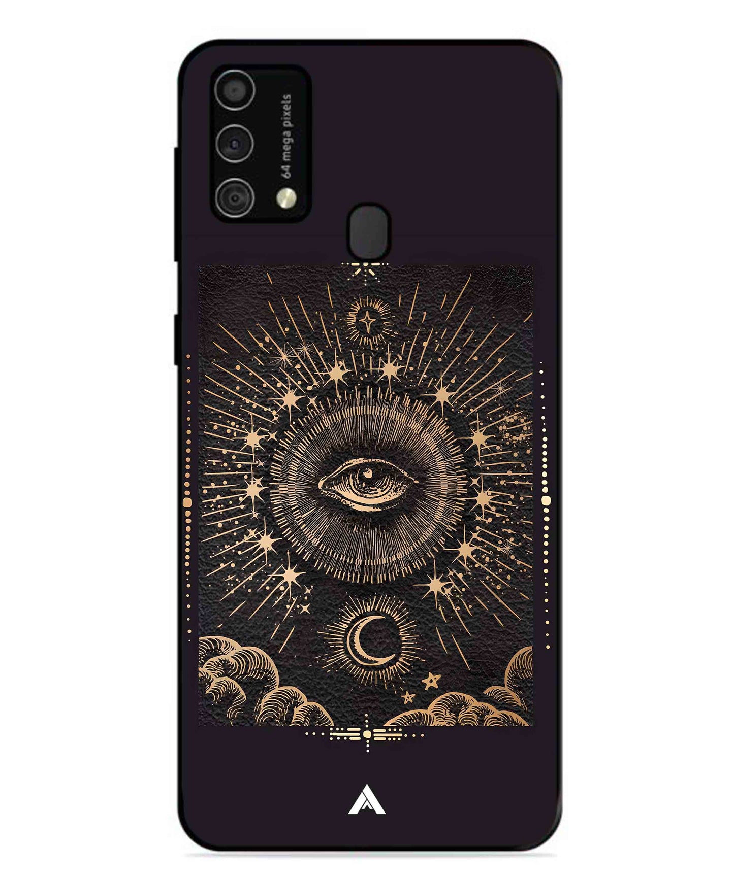 Illuminating Eye Metal Back Cover Phone Case for Samsung Galaxy M31