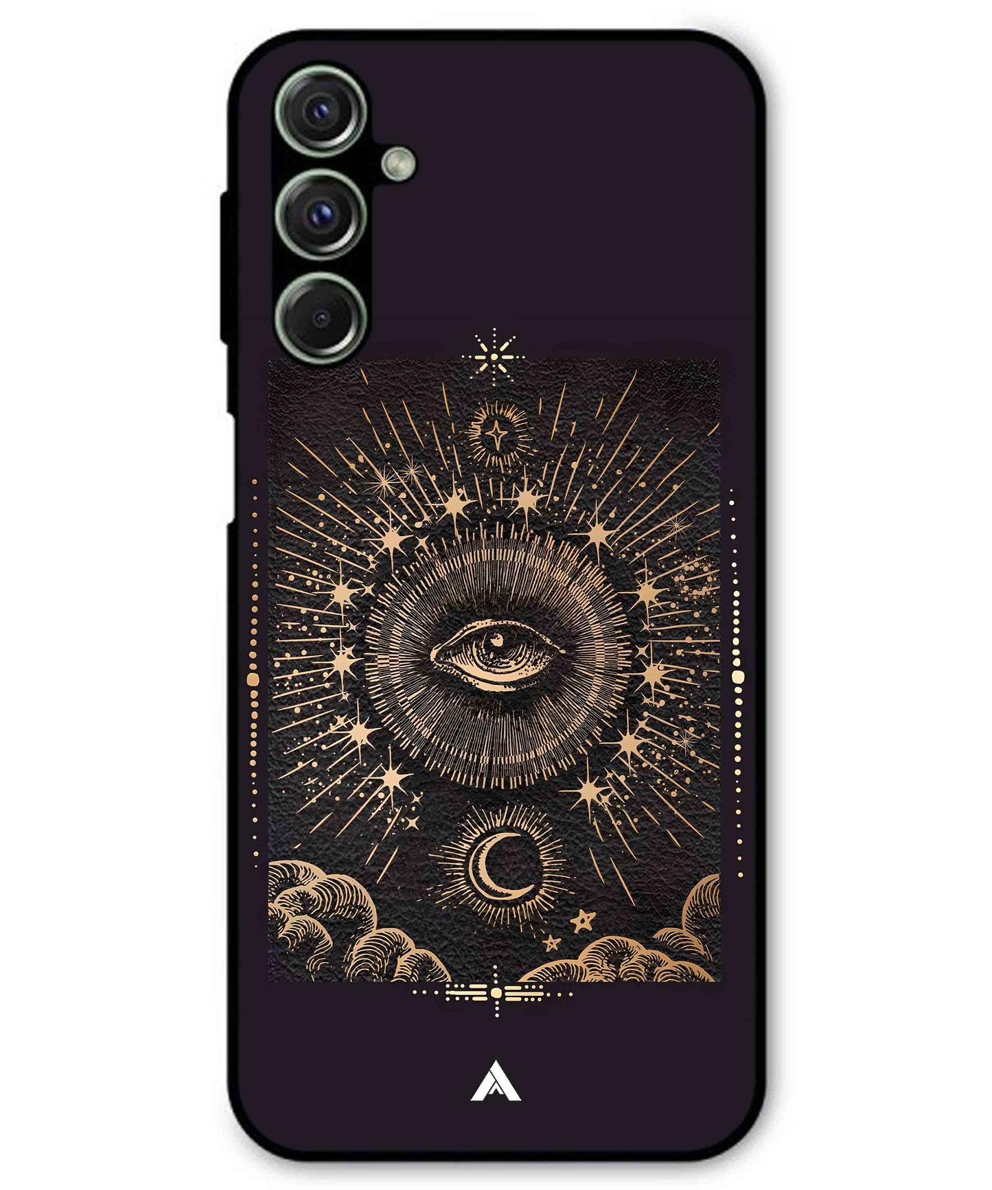Illuminating Eye Metal Back Cover Phone Case for Samsung Galaxy M34