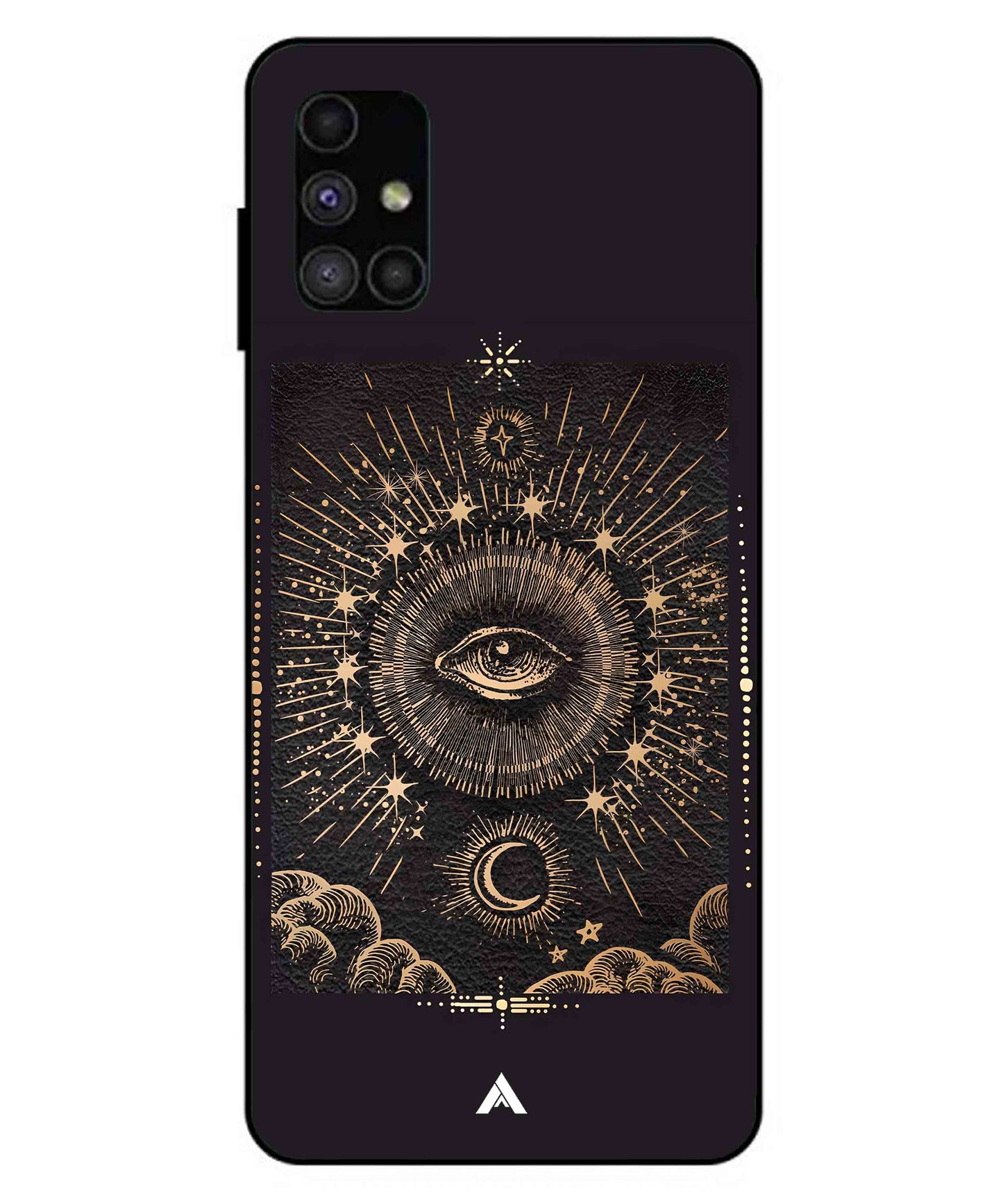 Illuminating Eye Metal Back Cover Phone Case for Samsung Galaxy M51