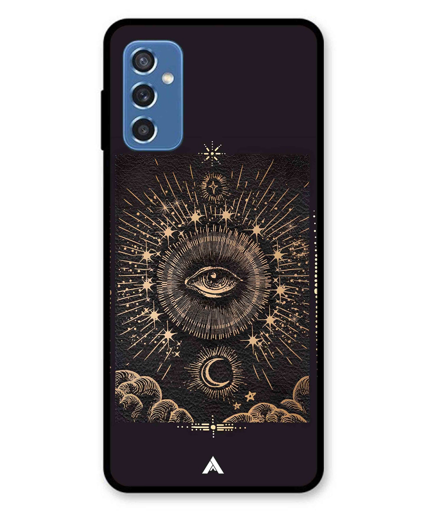 Illuminating Eye Metal Back Cover Phone Case for Samsung Galaxy M52