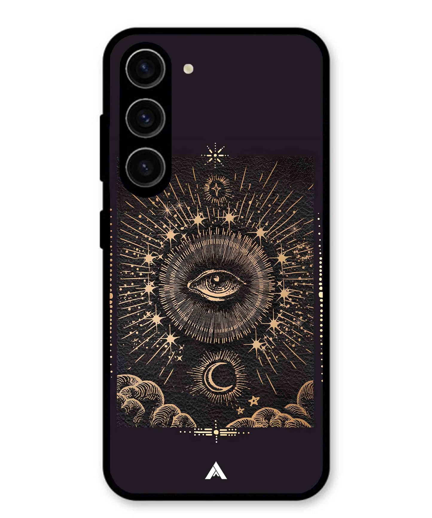 Illuminating Eye Metal Back Cover Phone Case for Samsung Galaxy S23